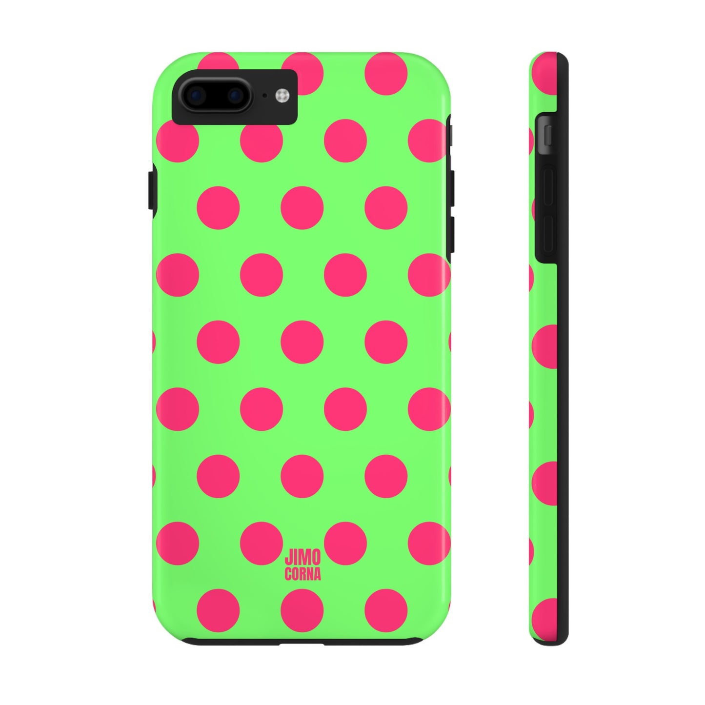 Big Polka Dot | Green and Pink