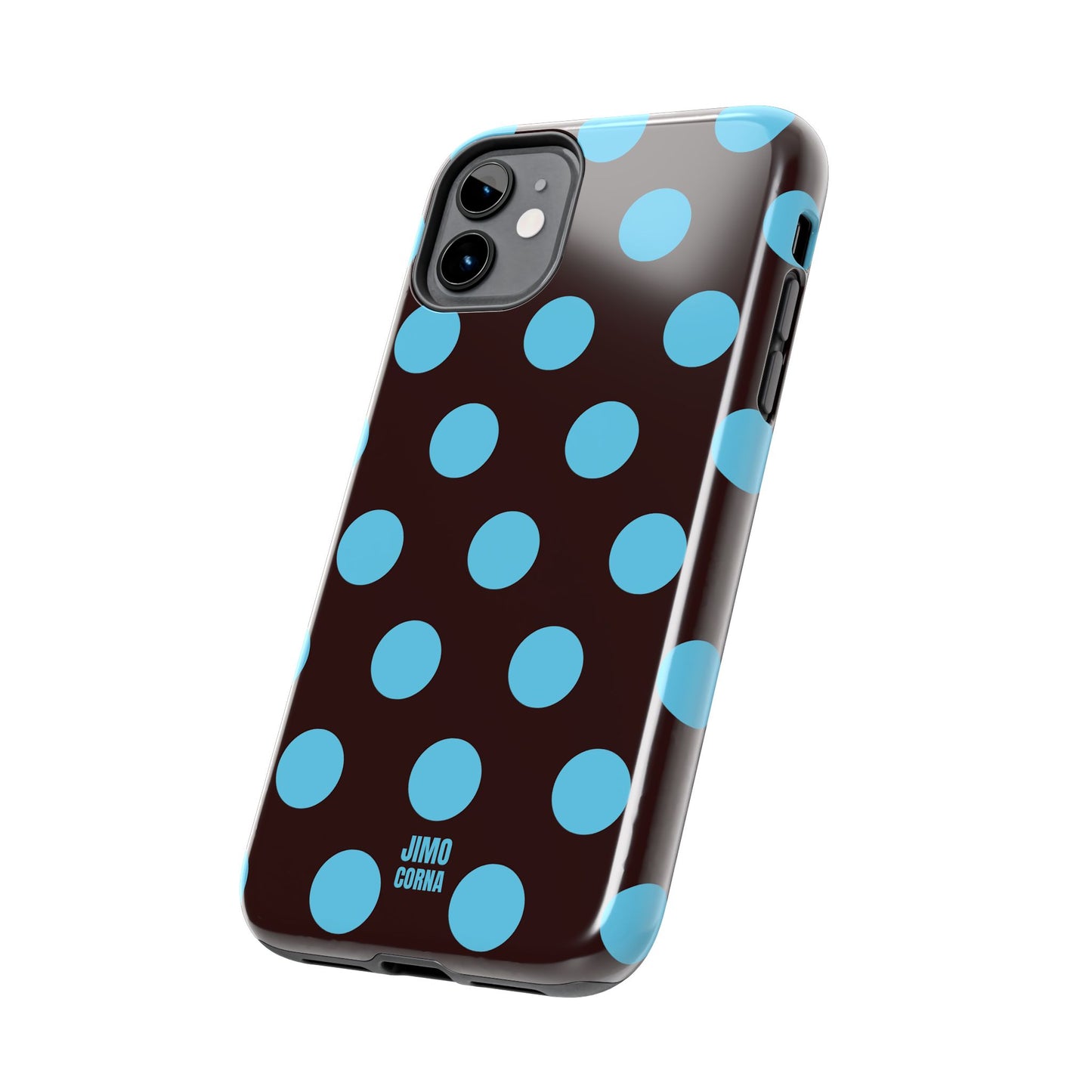 Big Polka Dot | Brown and Blue