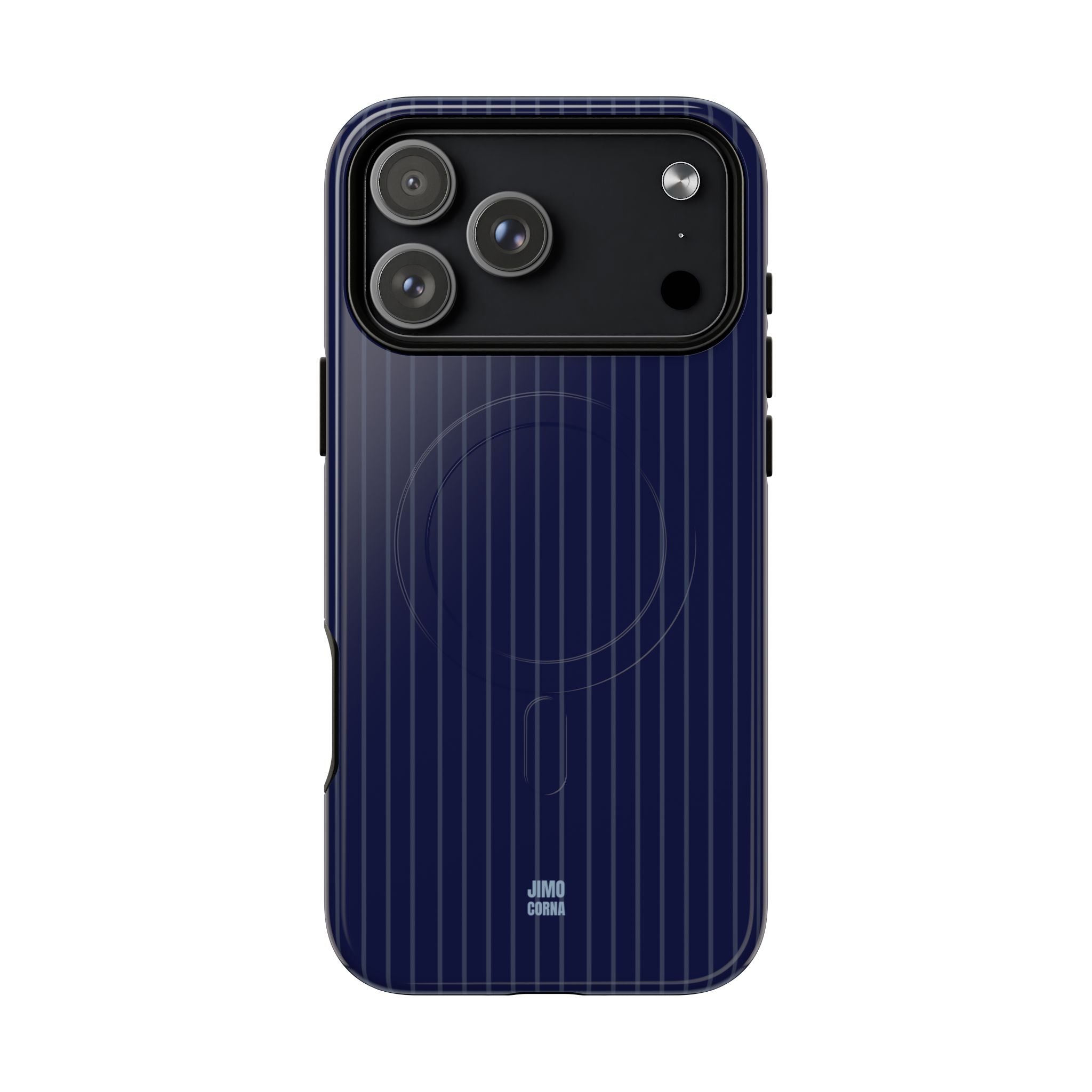 Navy Blue Soft Stripes