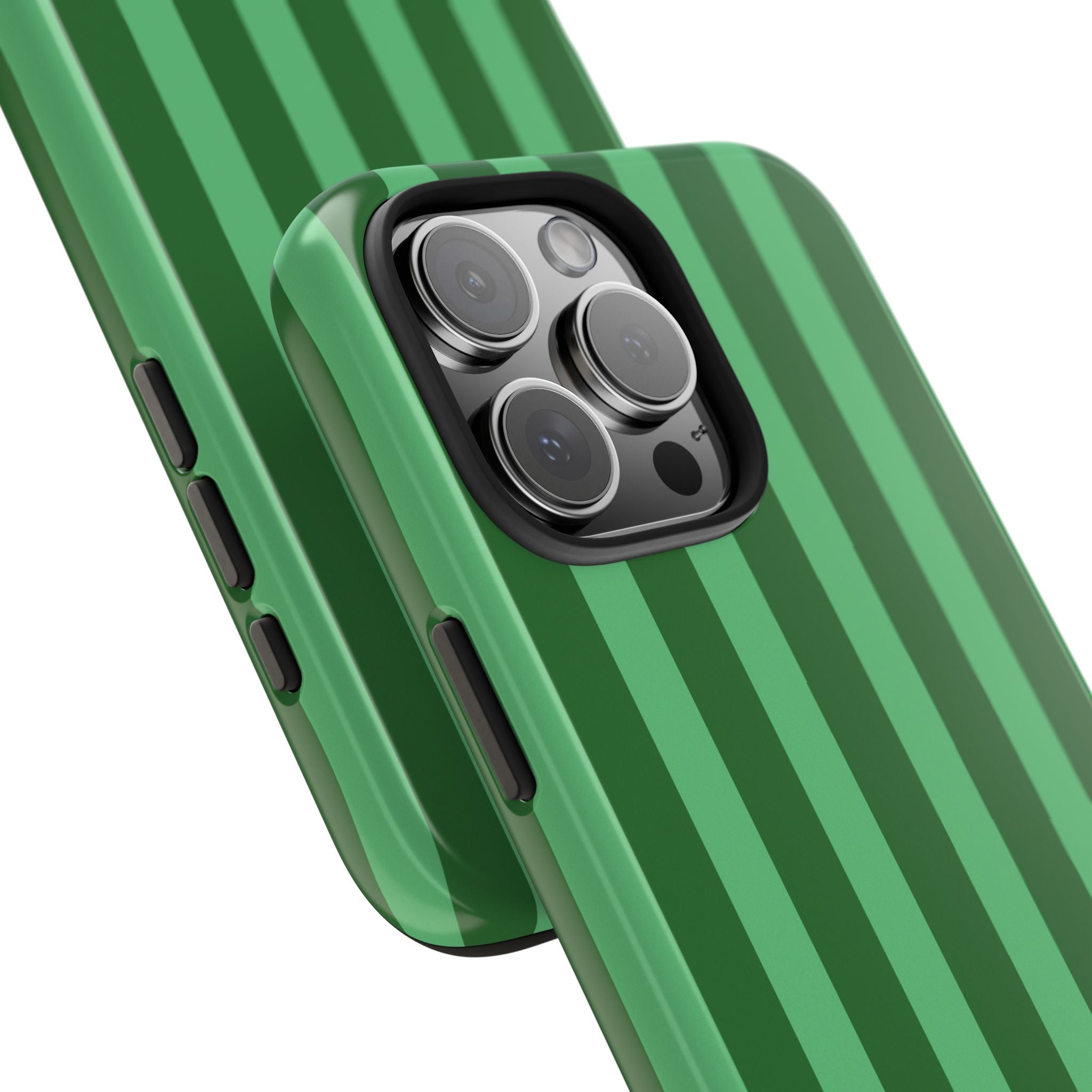 Olive Green Bold Stripes
