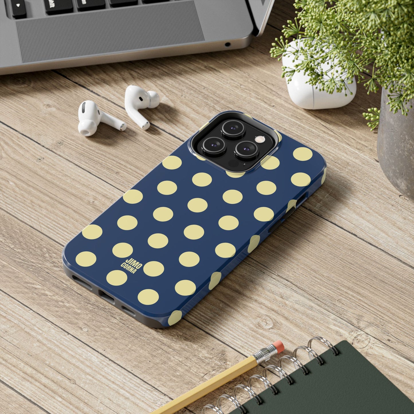Big Polka Dot | Blue and Cream