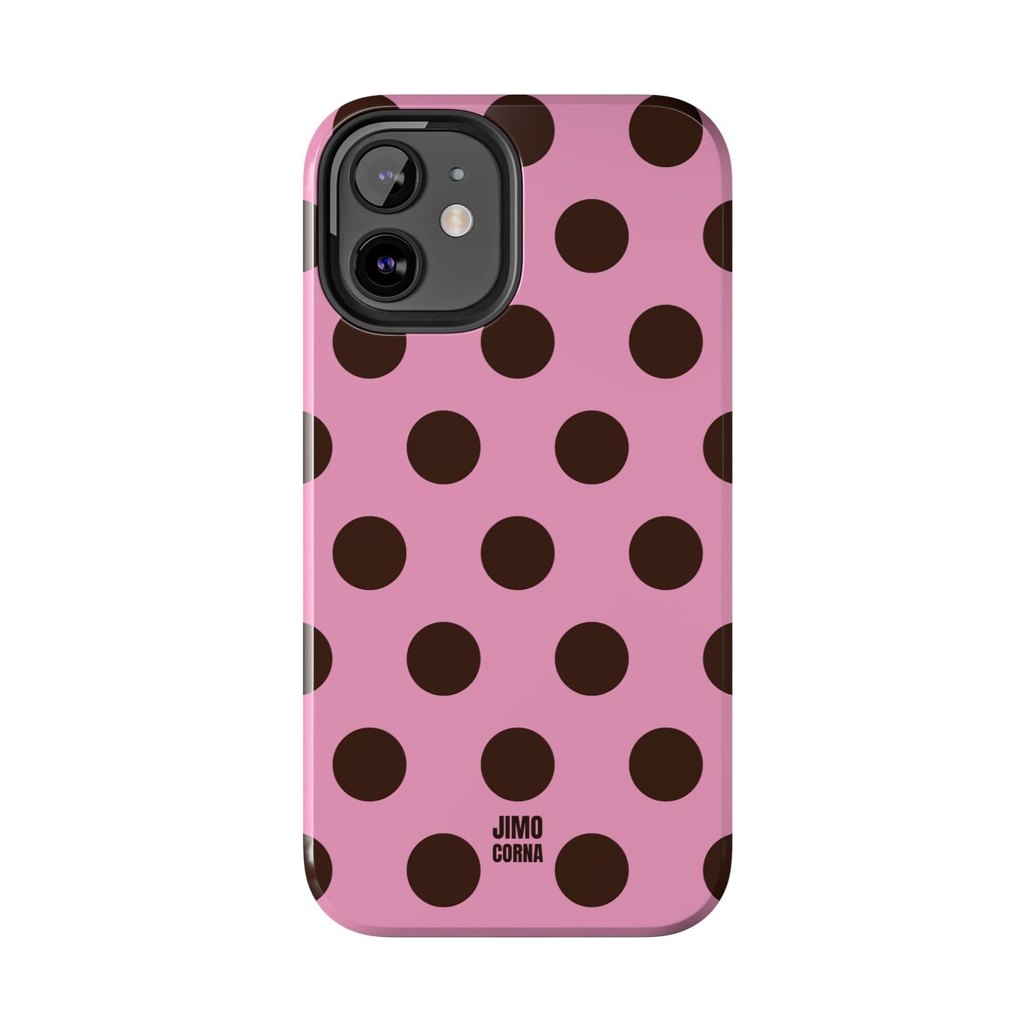 Big Polka Dot | Pink and Brown