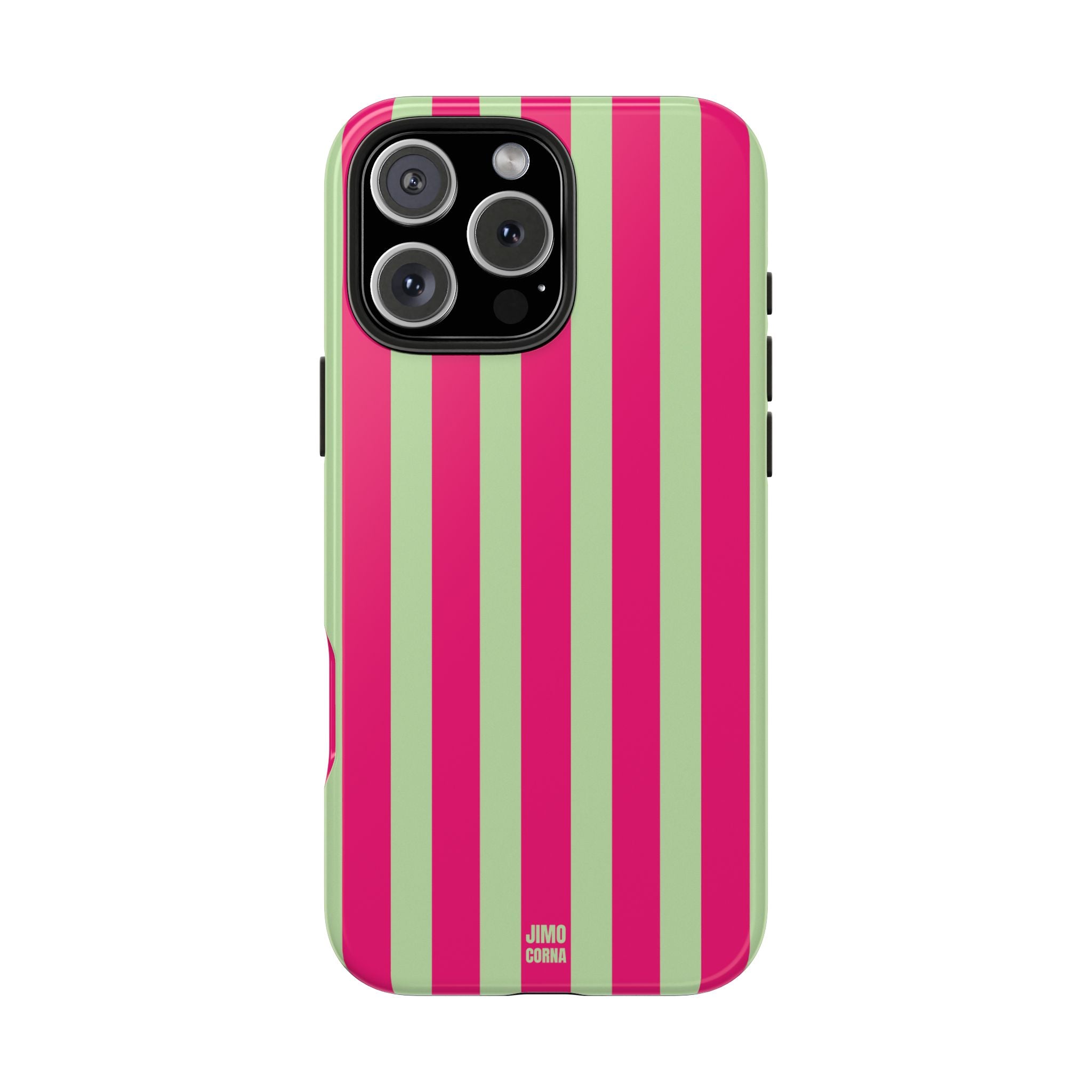 Lime Green and Pink Bold Stripes