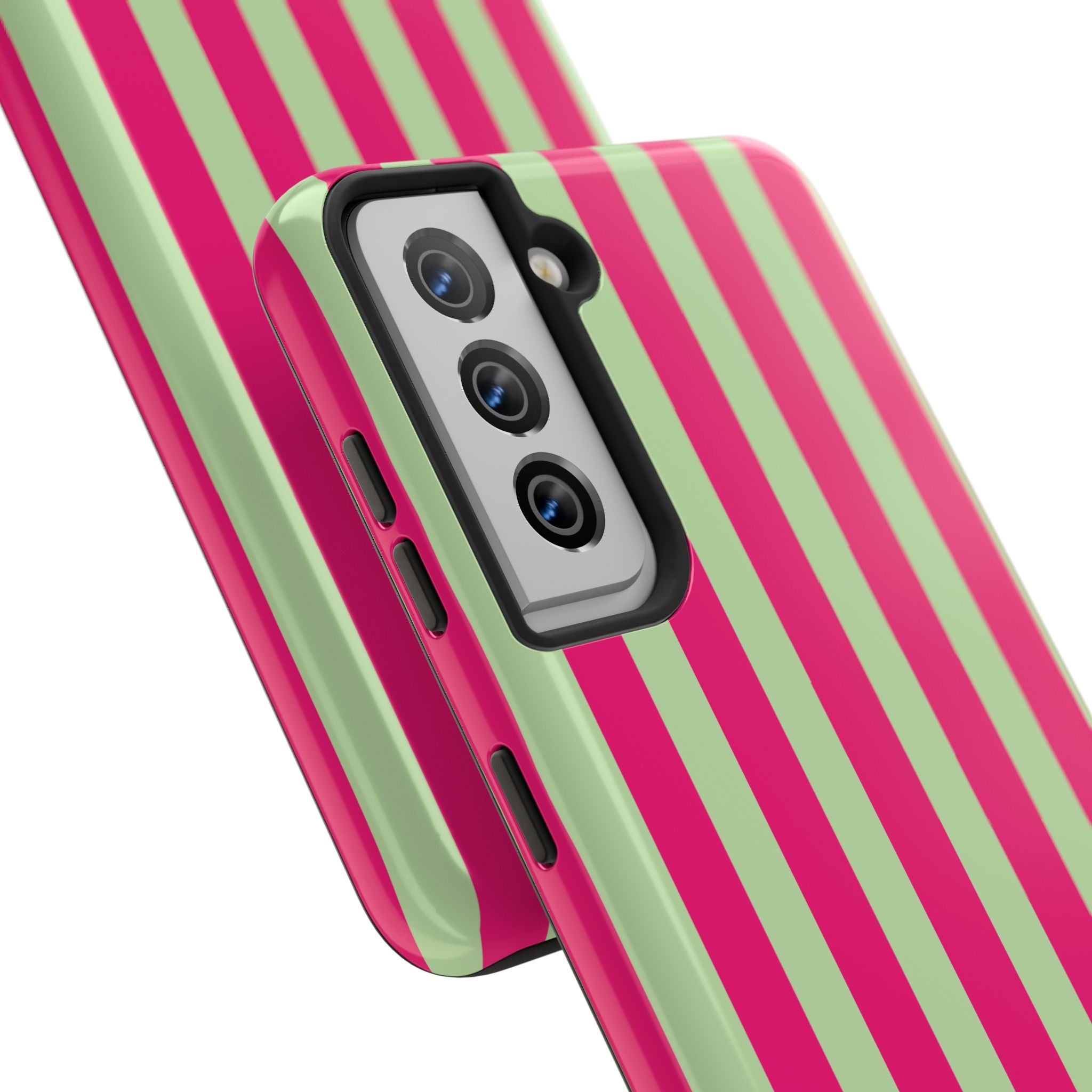 Lime Green and Pink Bold Stripes