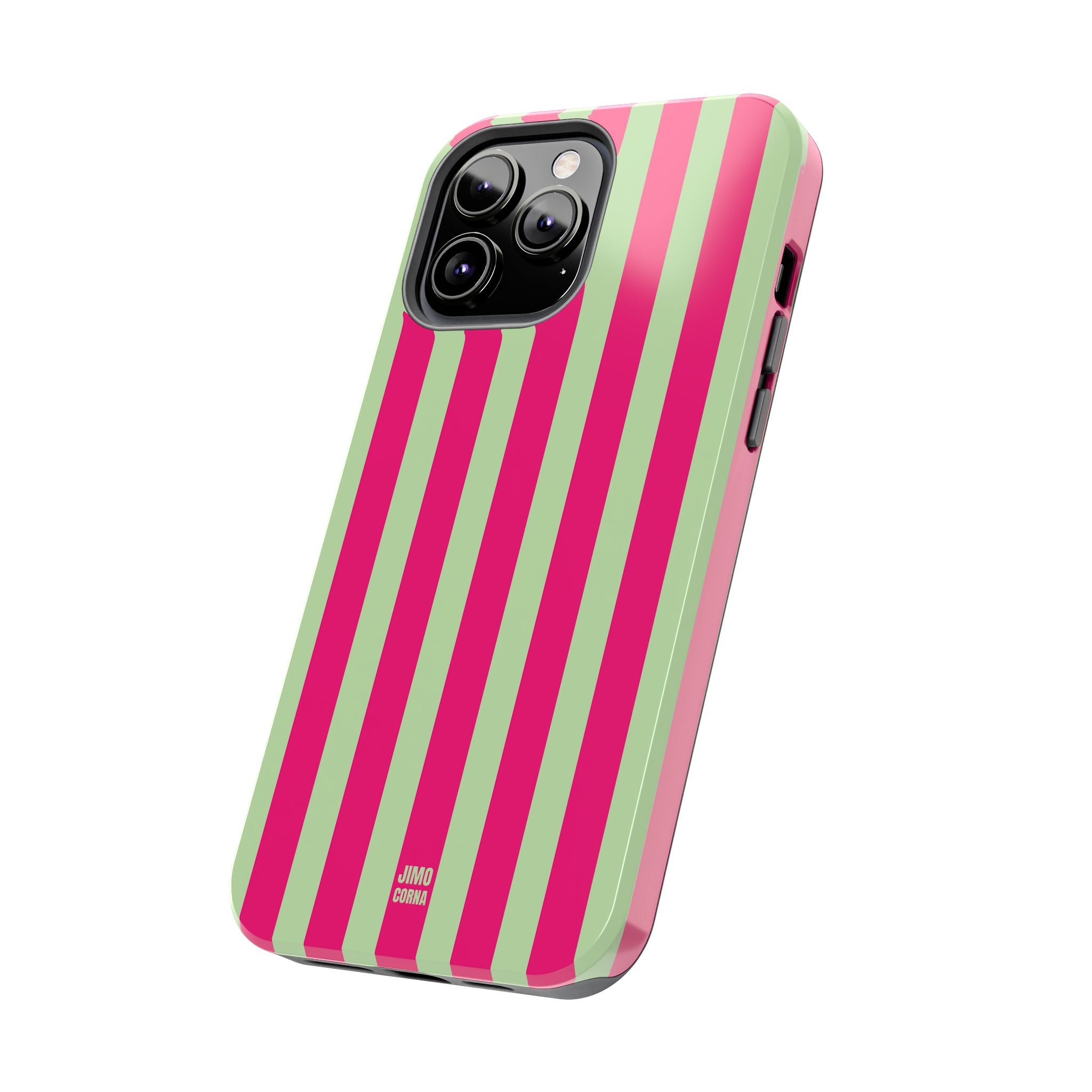 Lime Green and Pink Bold Stripes