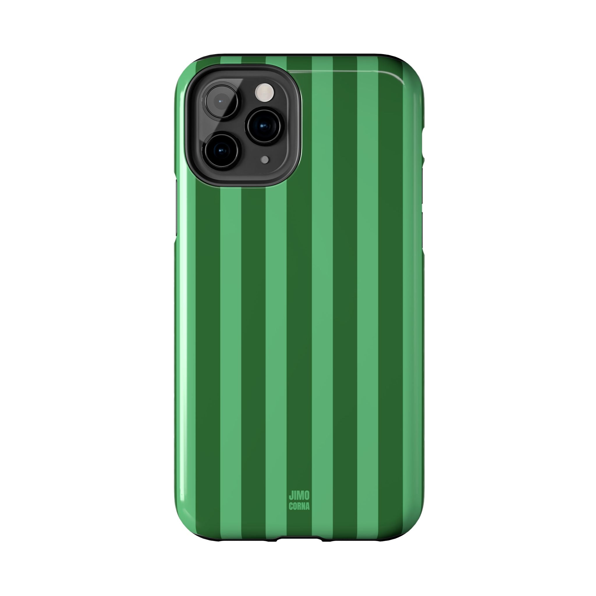 Olive Green Bold Stripes