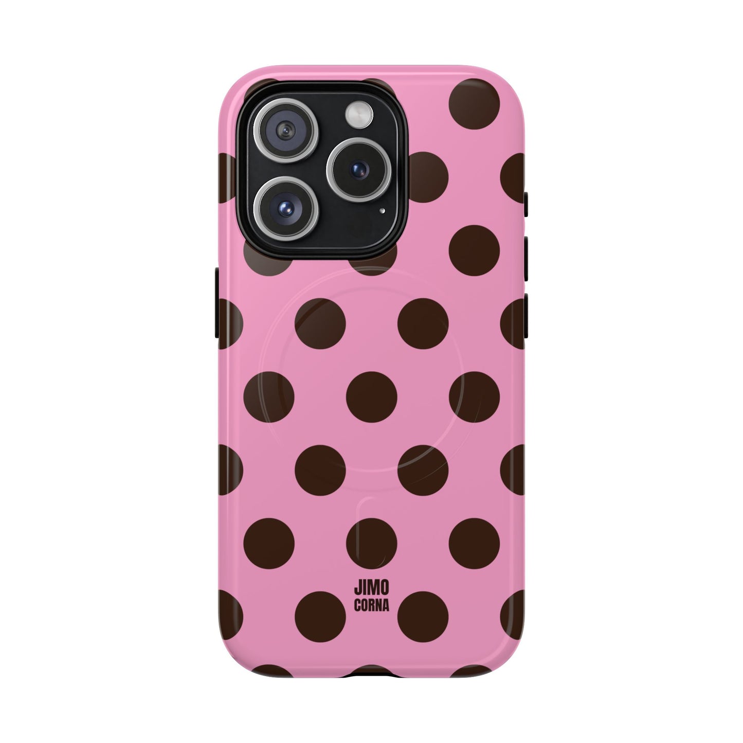 Big Polka Dot | Pink and Brown