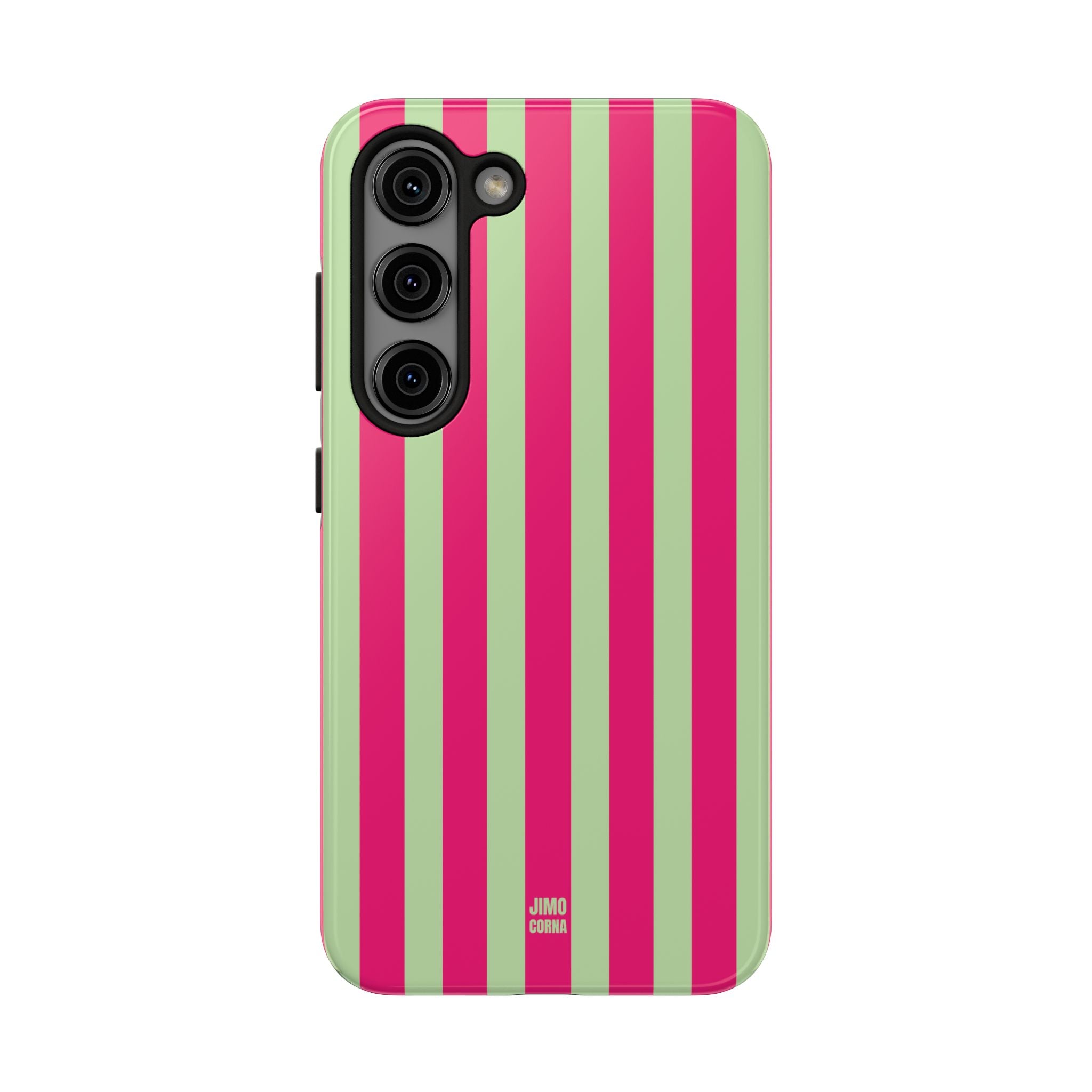 Lime Green and Pink Bold Stripes