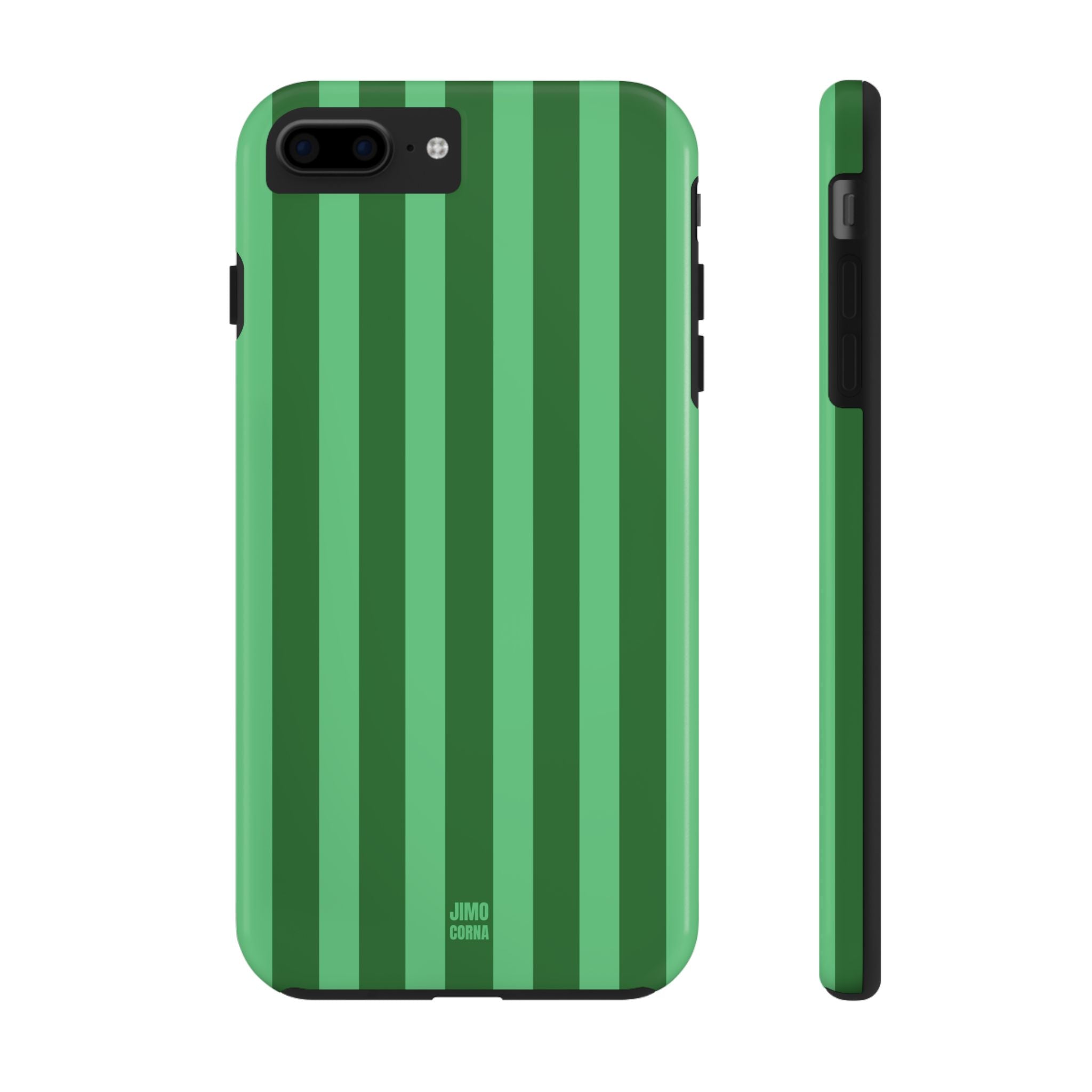 Olive Green Bold Stripes