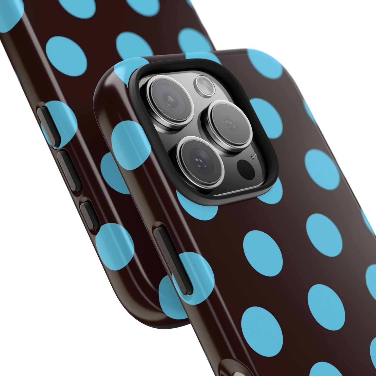 Big Polka Dot | Brown and Blue