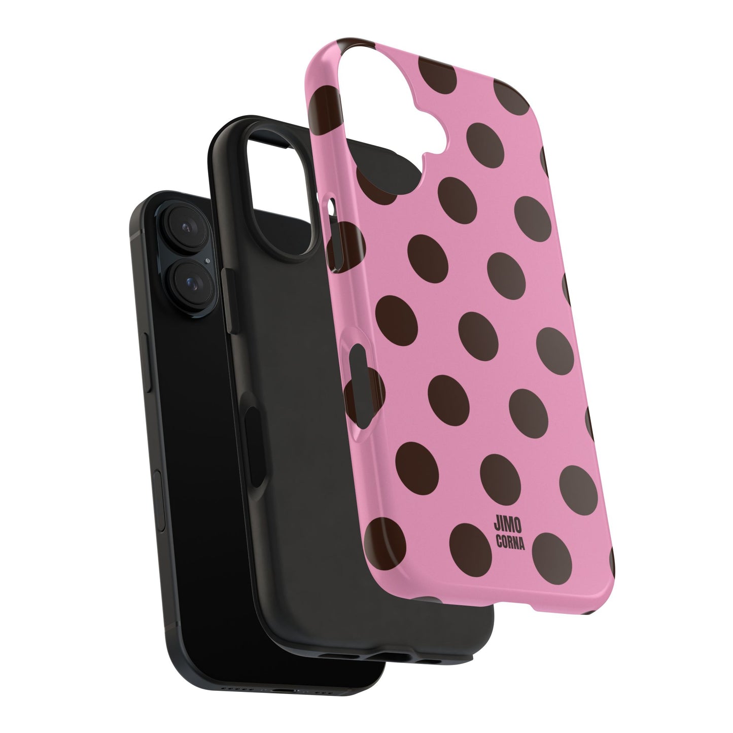 Big Polka Dot | Pink and Brown