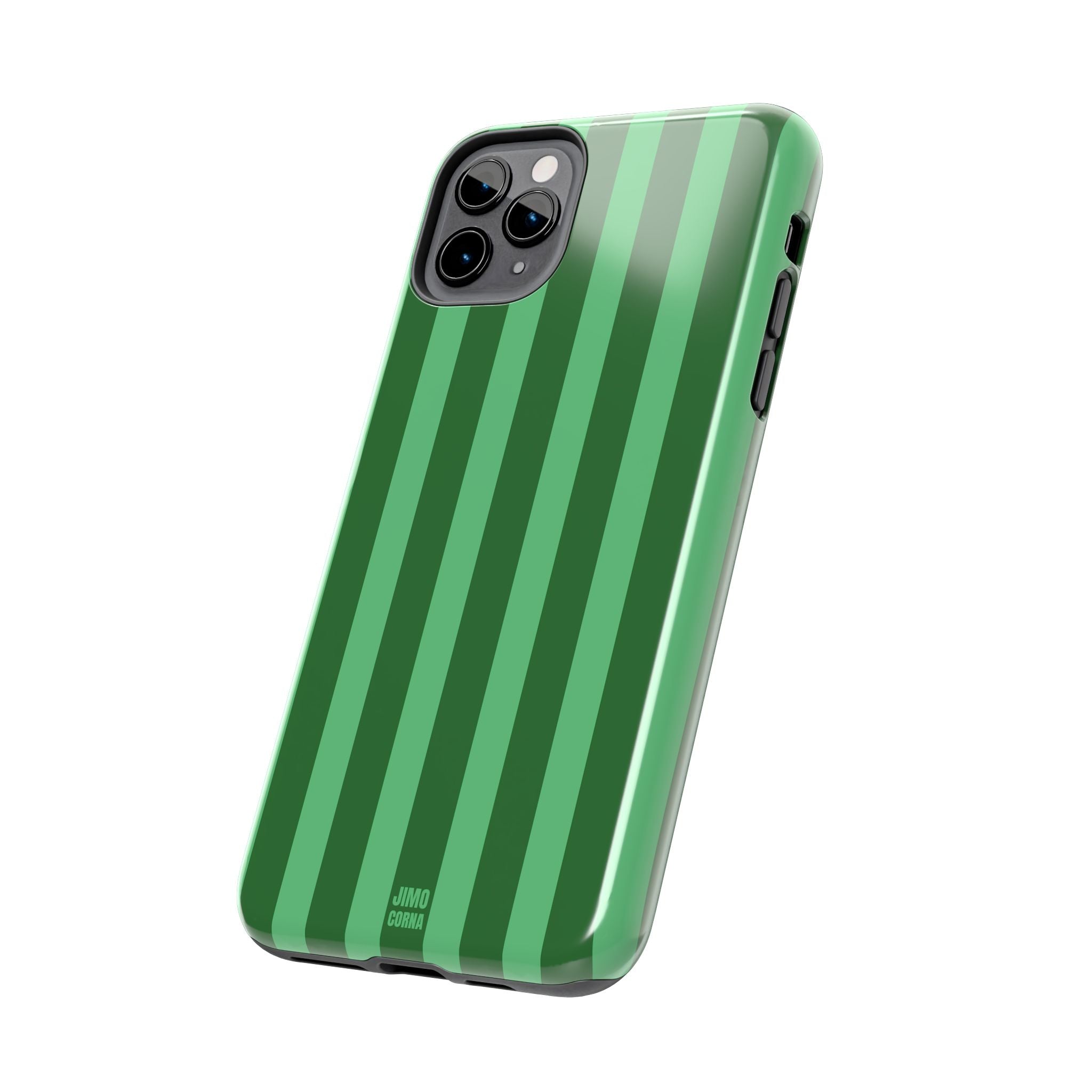 Olive Green Bold Stripes