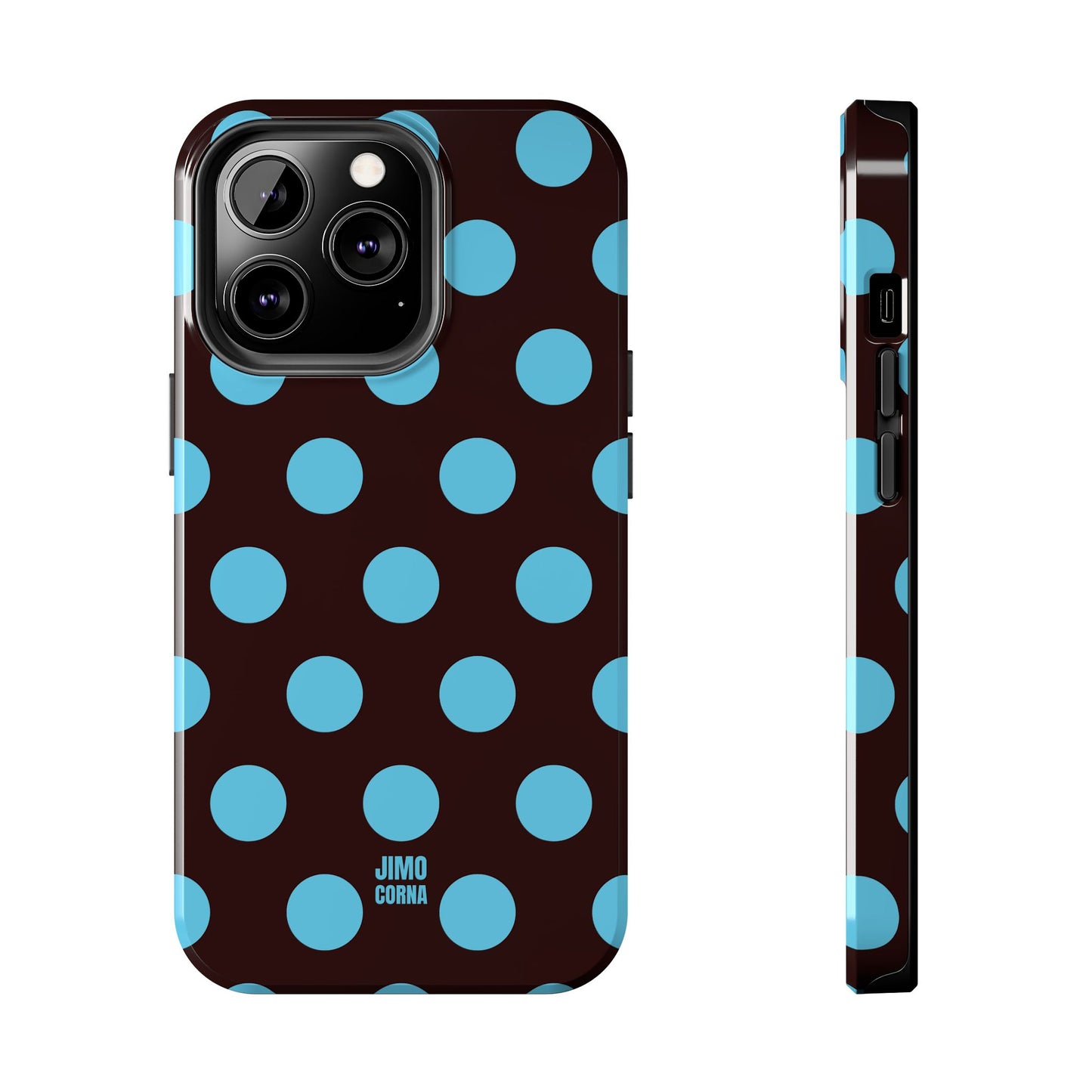 Big Polka Dot | Brown and Blue
