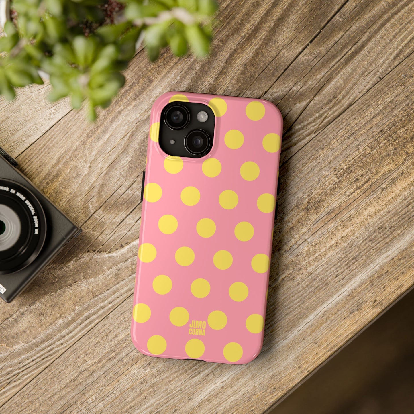 Big Polka Dot | Pink and Yellow