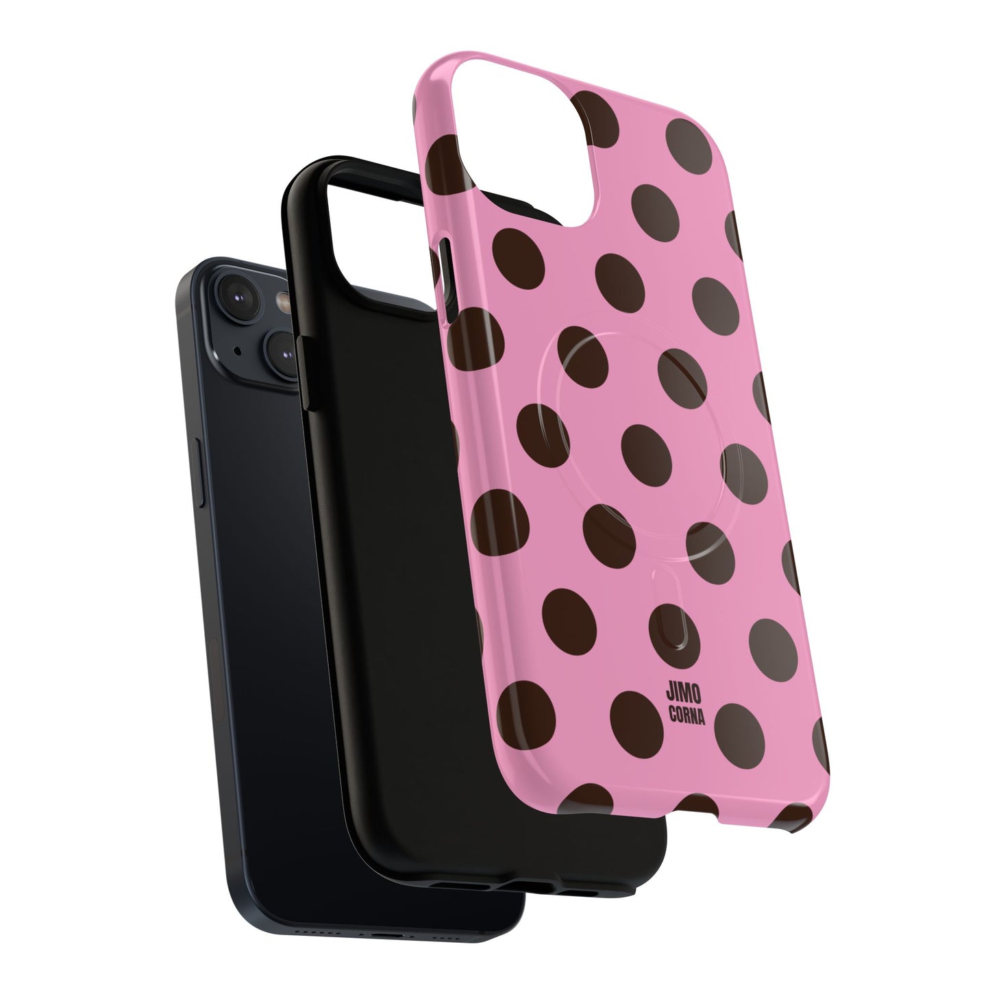 Big Polka Dot | Pink and Brown