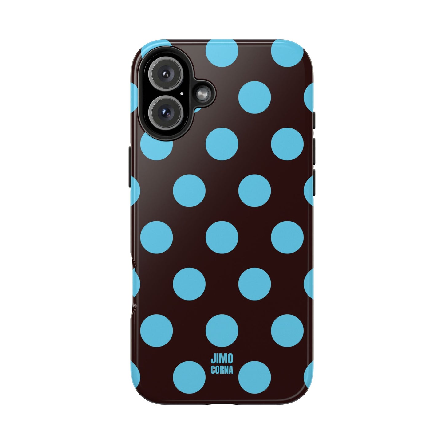 Big Polka Dot | Brown and Blue