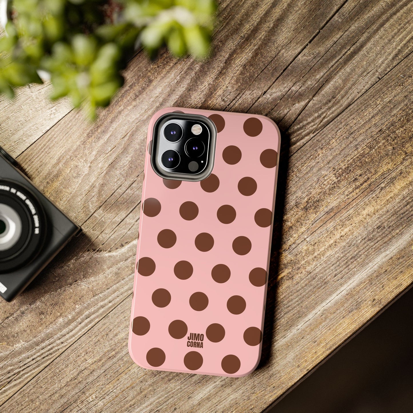 Big Polka Dot | Pink and Brown