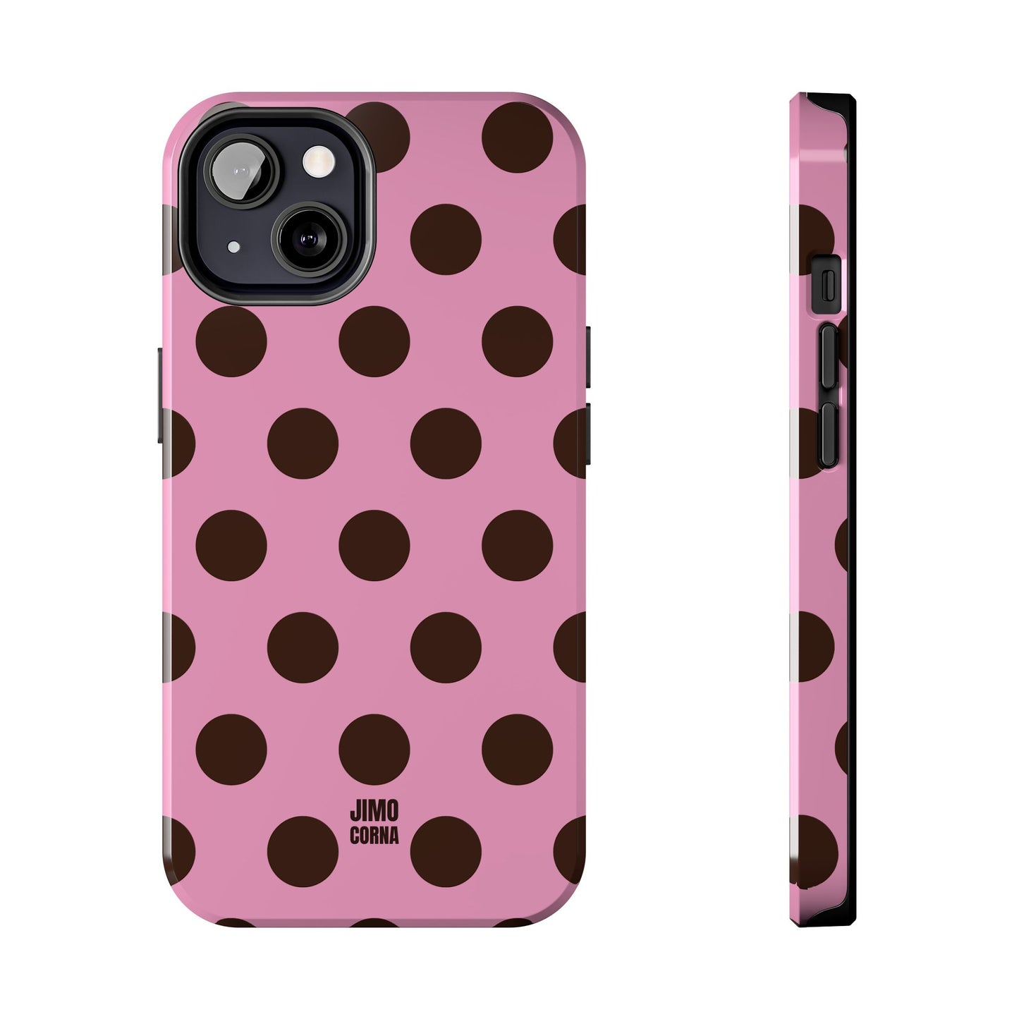 Big Polka Dot | Pink and Brown