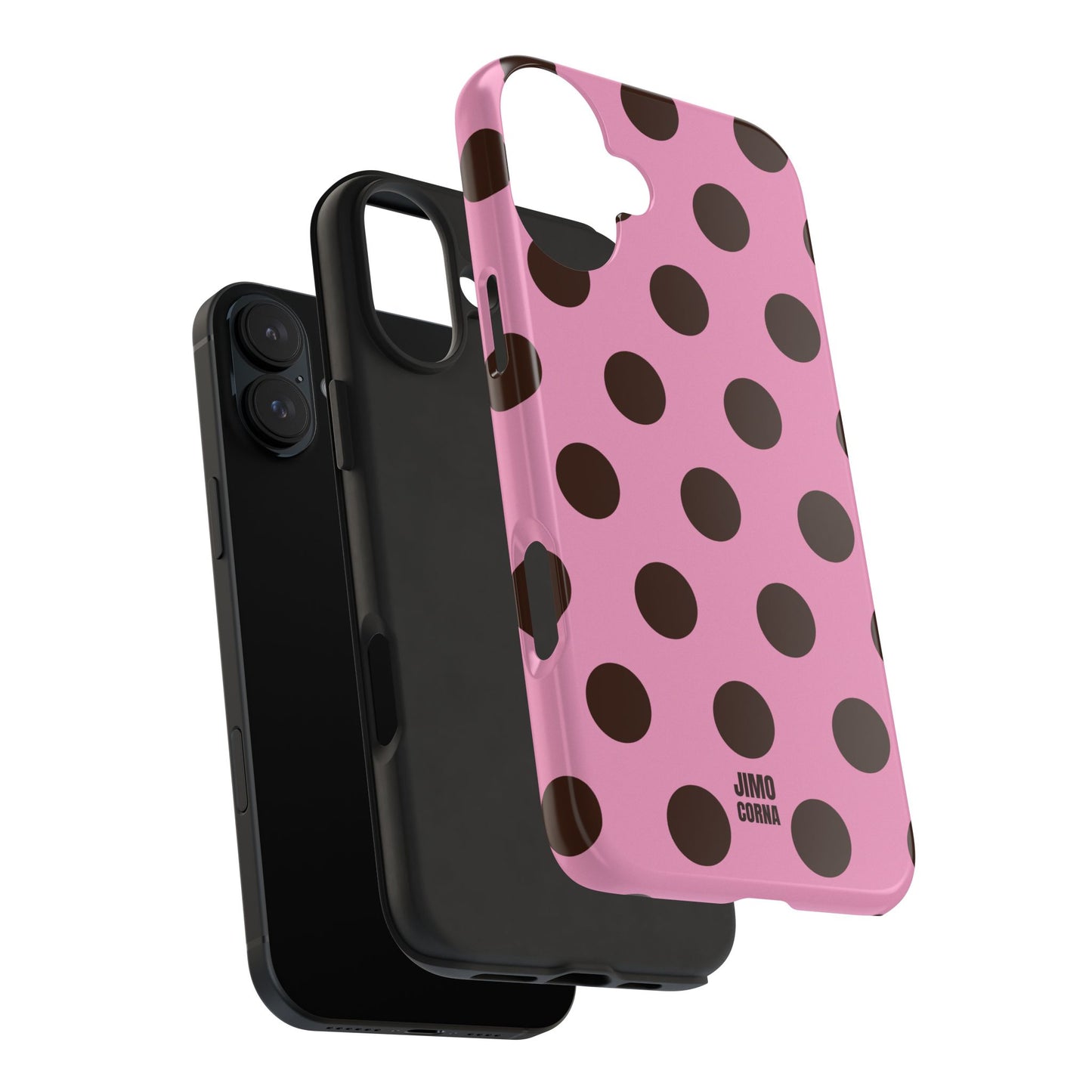 Big Polka Dot | Pink and Brown