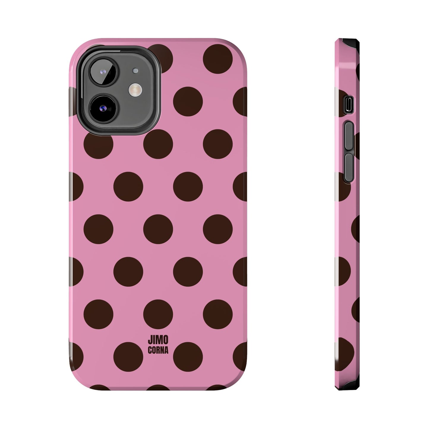 Big Polka Dot | Pink and Brown