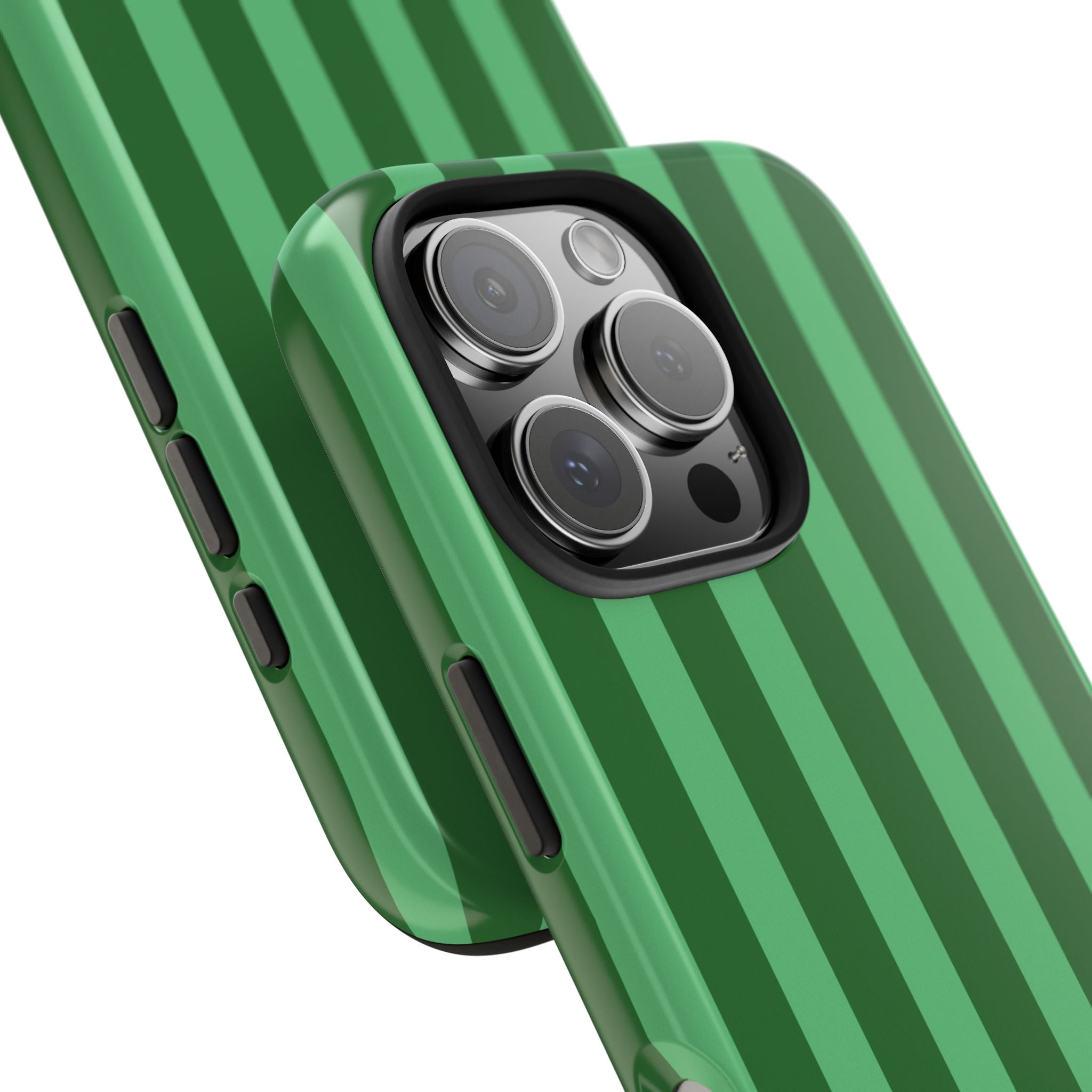 Olive Green Bold Stripes