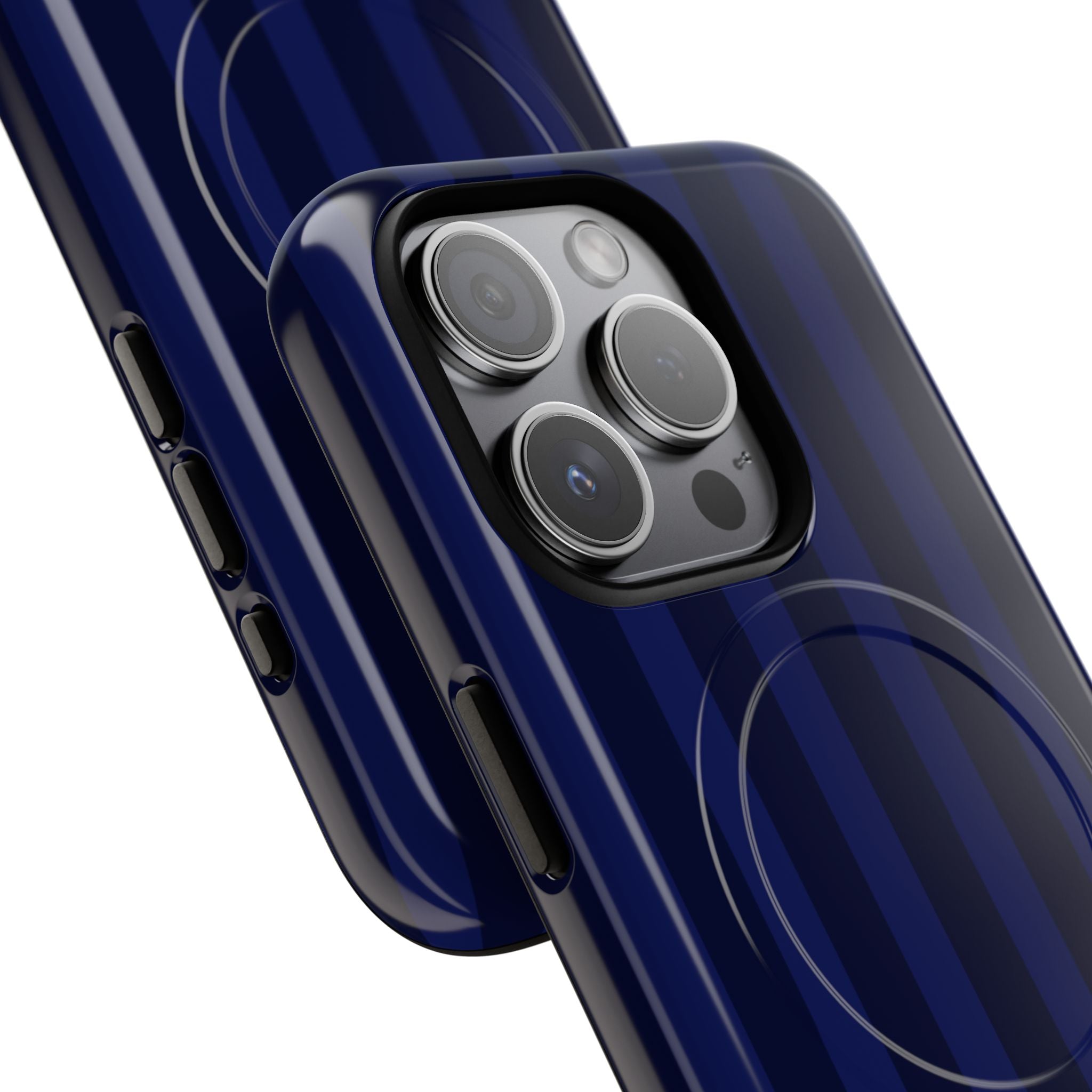 Navy Blue Bold Stripes