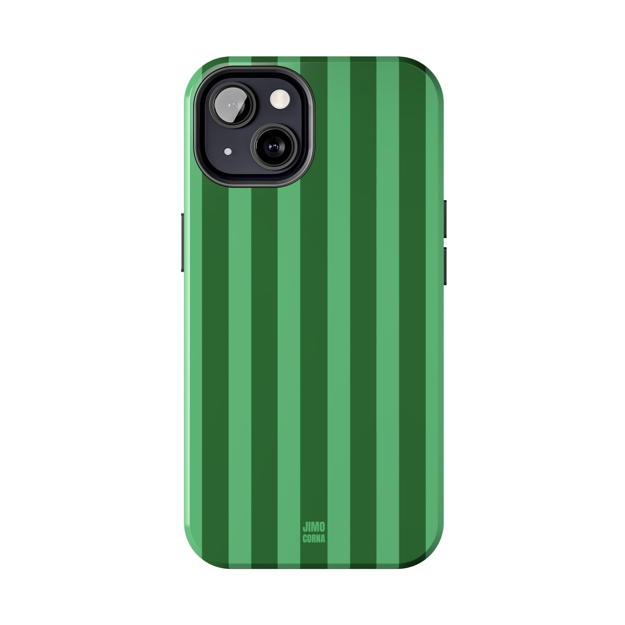Olive Green Bold Stripes