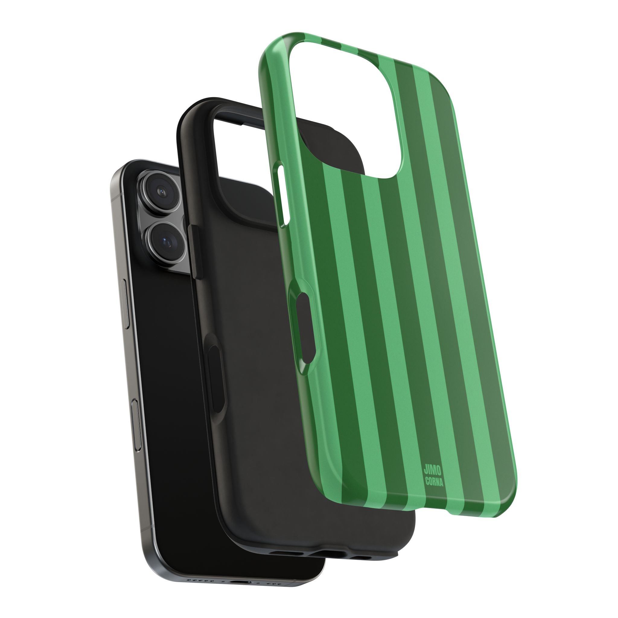 Olive Green Bold Stripes