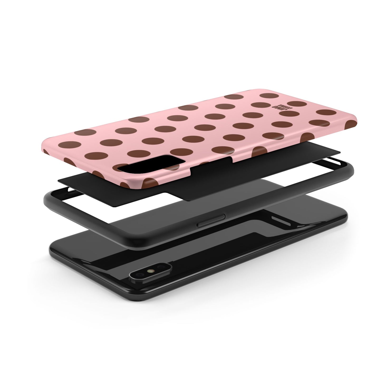 Big Polka Dot | Pink and Brown