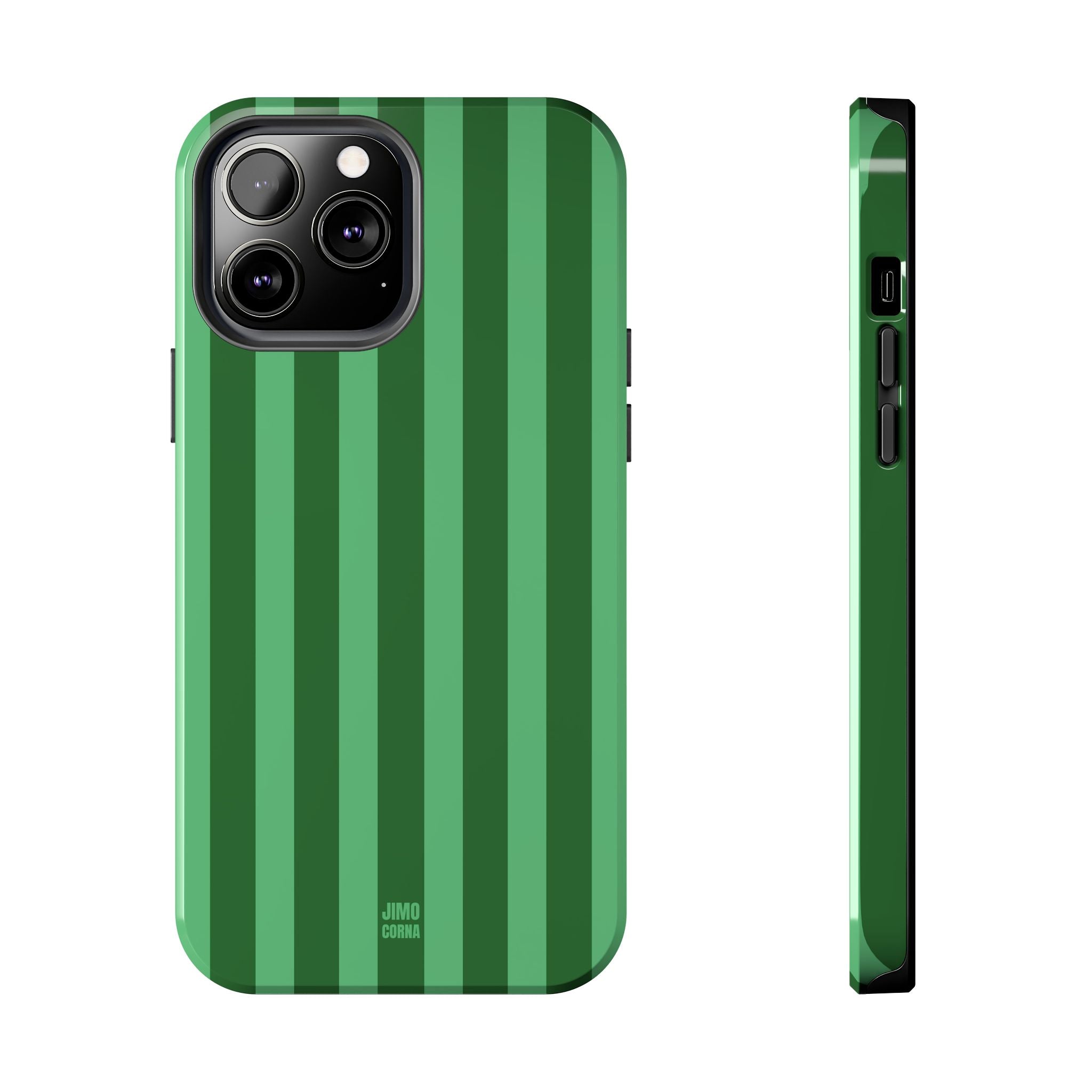 Olive Green Bold Stripes