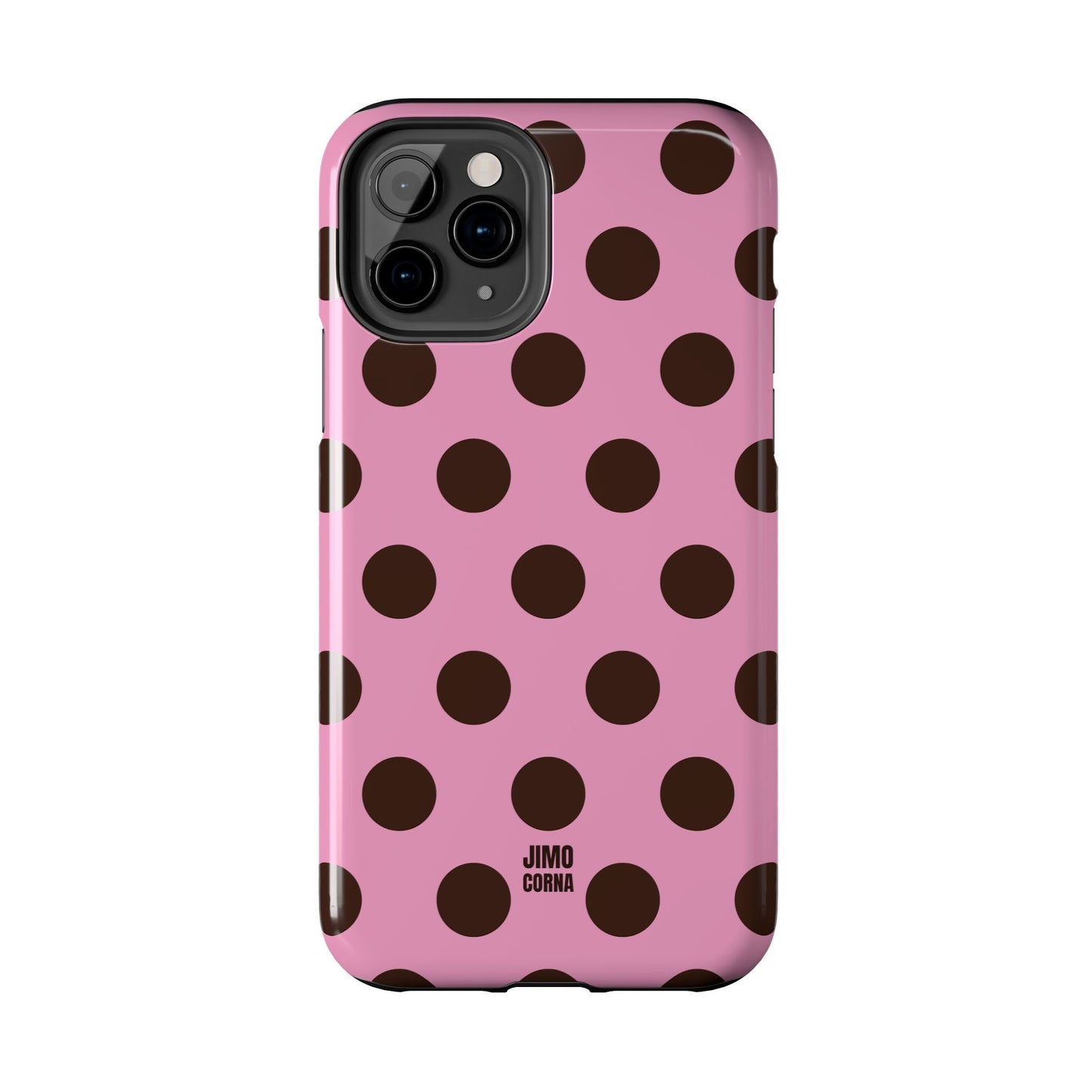 Big Polka Dot | Pink and Brown