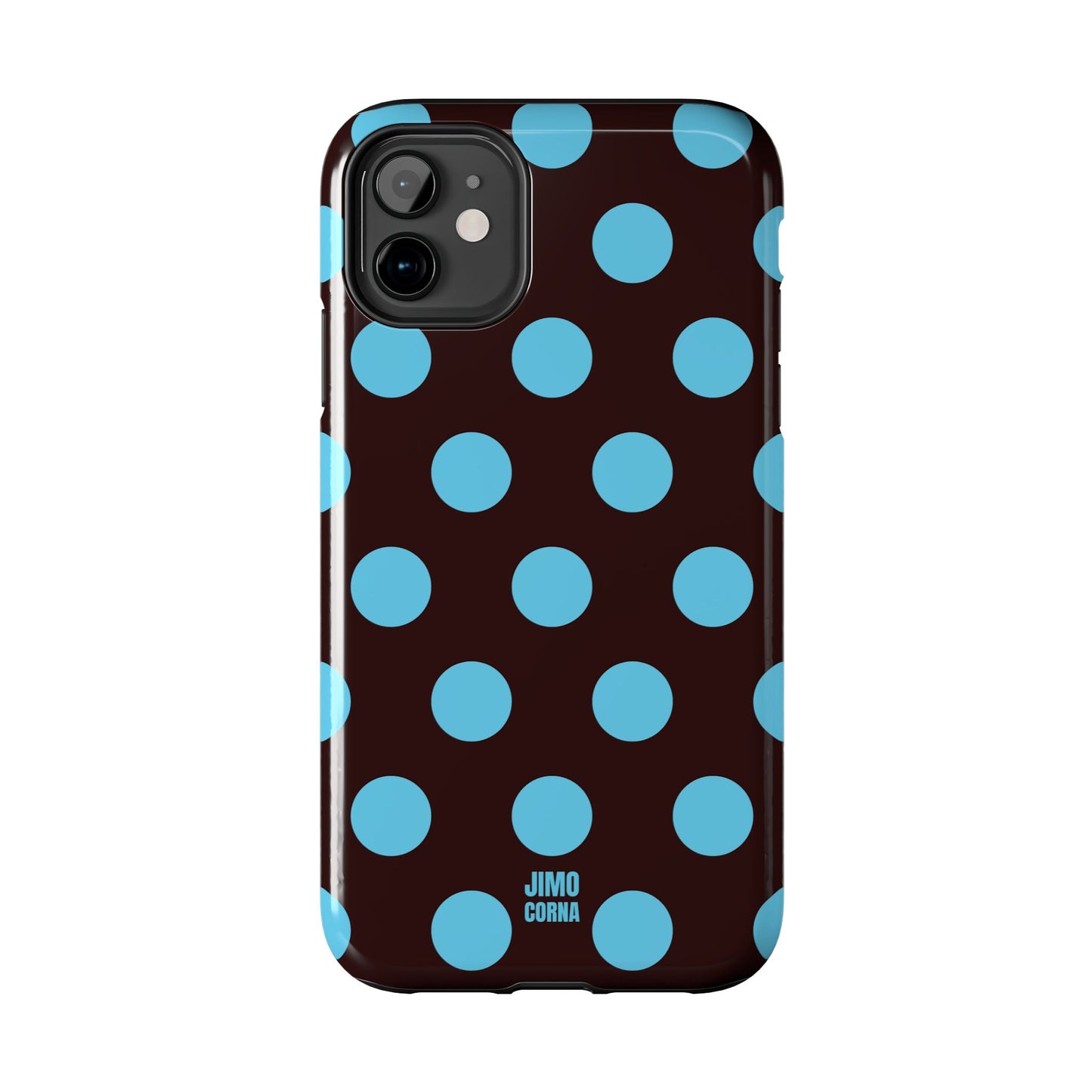 Big Polka Dot | Brown and Blue