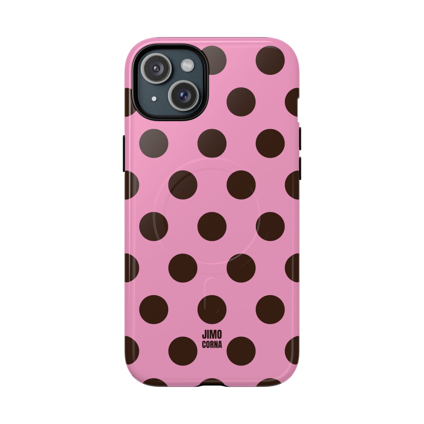 Big Polka Dot | Pink and Brown