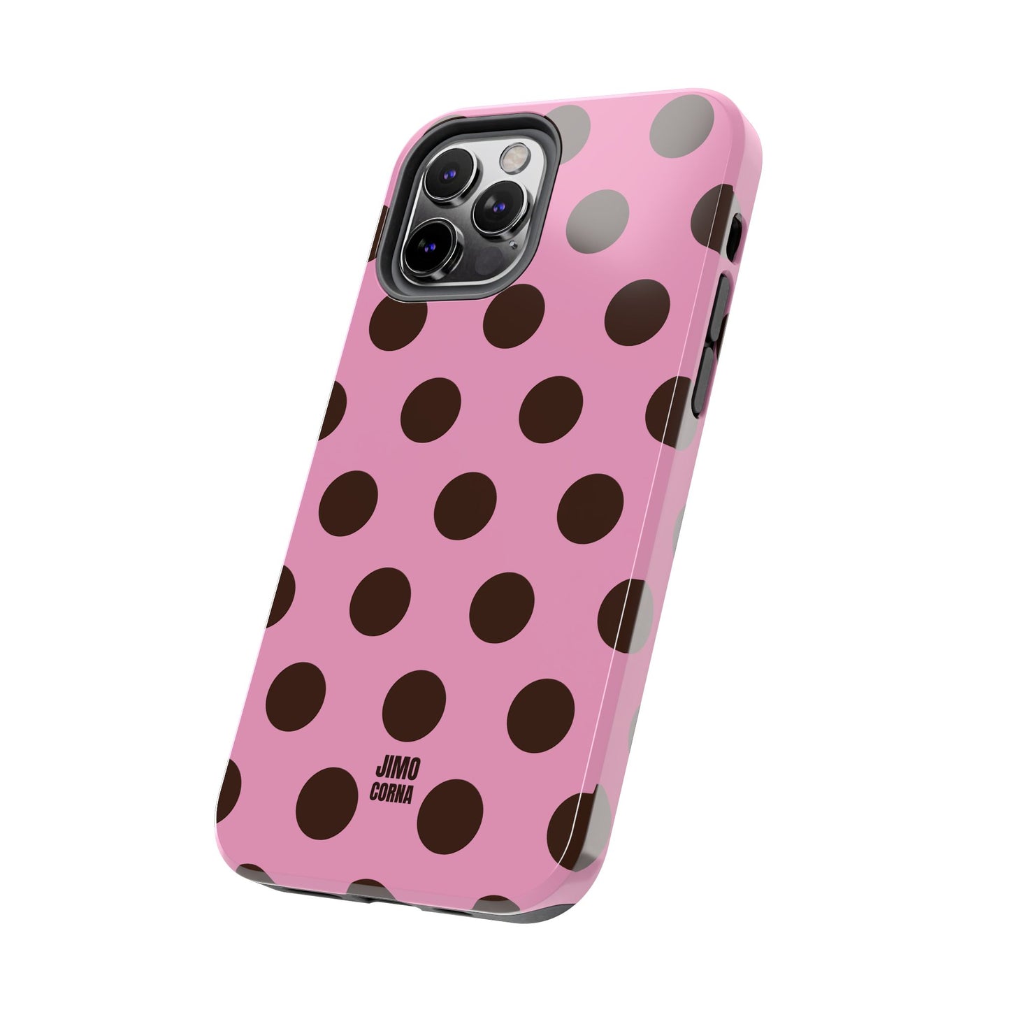 Big Polka Dot | Pink and Brown
