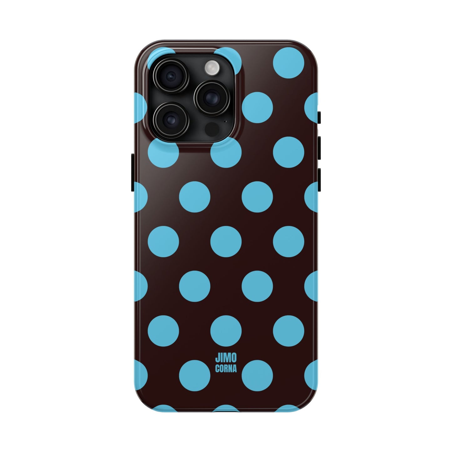 Big Polka Dot | Brown and Blue
