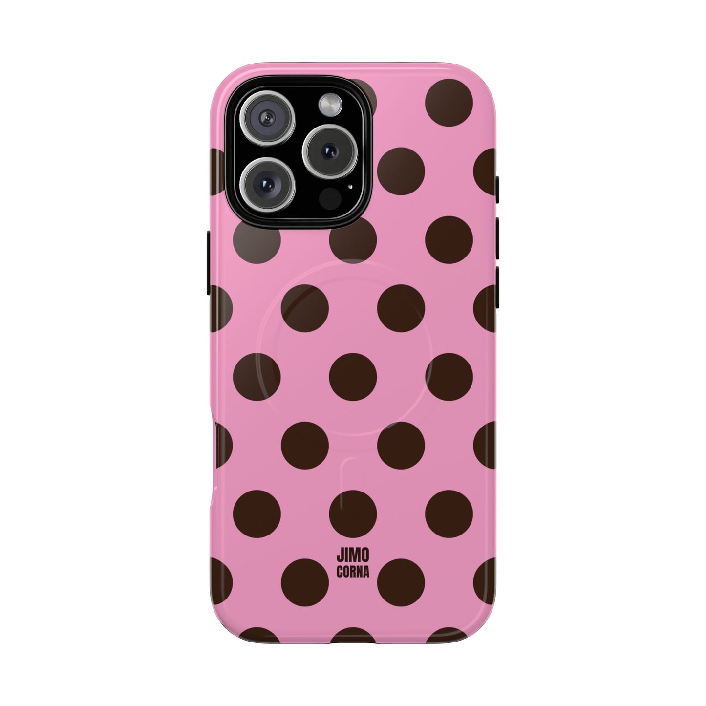 Big Polka Dot | Pink and Brown