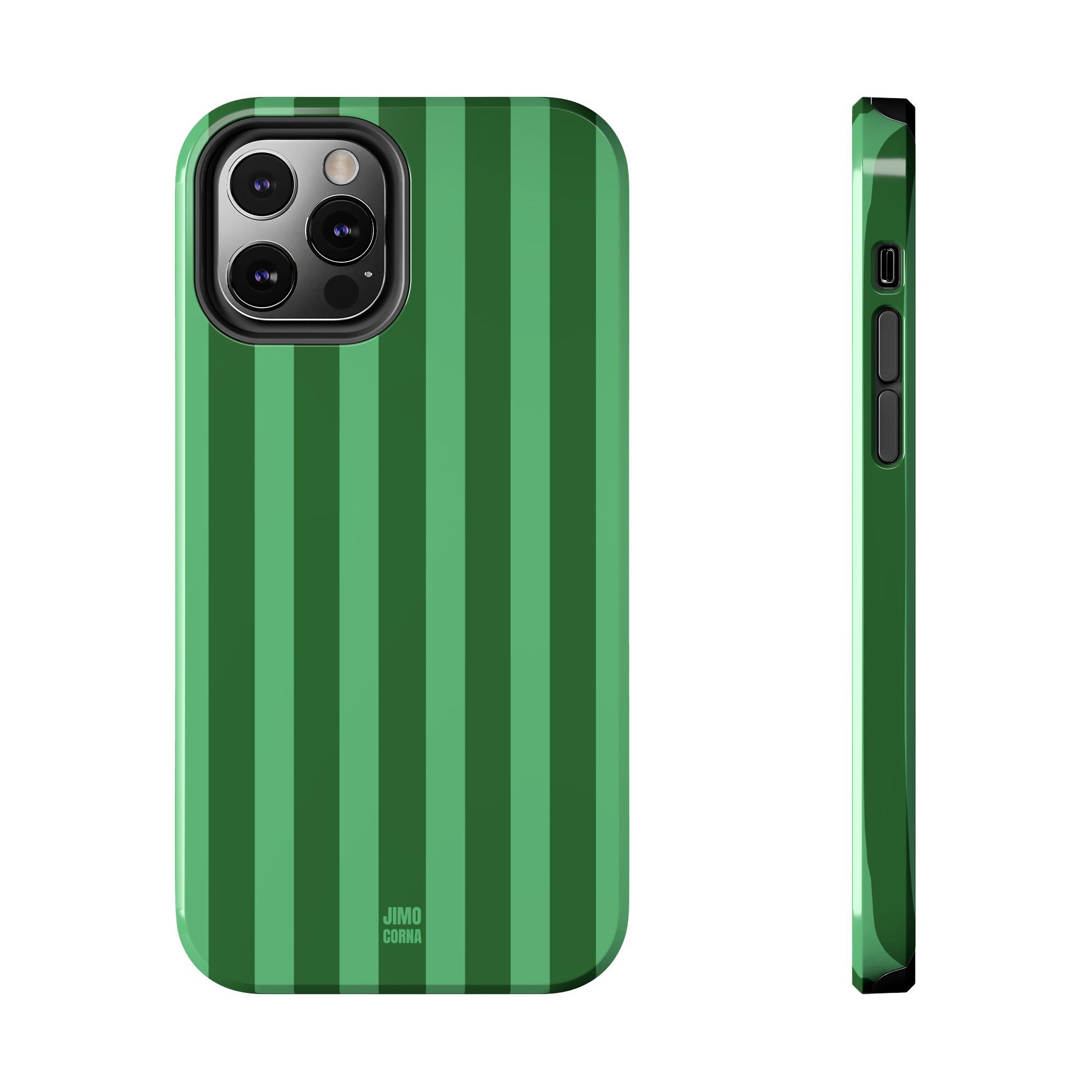 Olive Green Bold Stripes