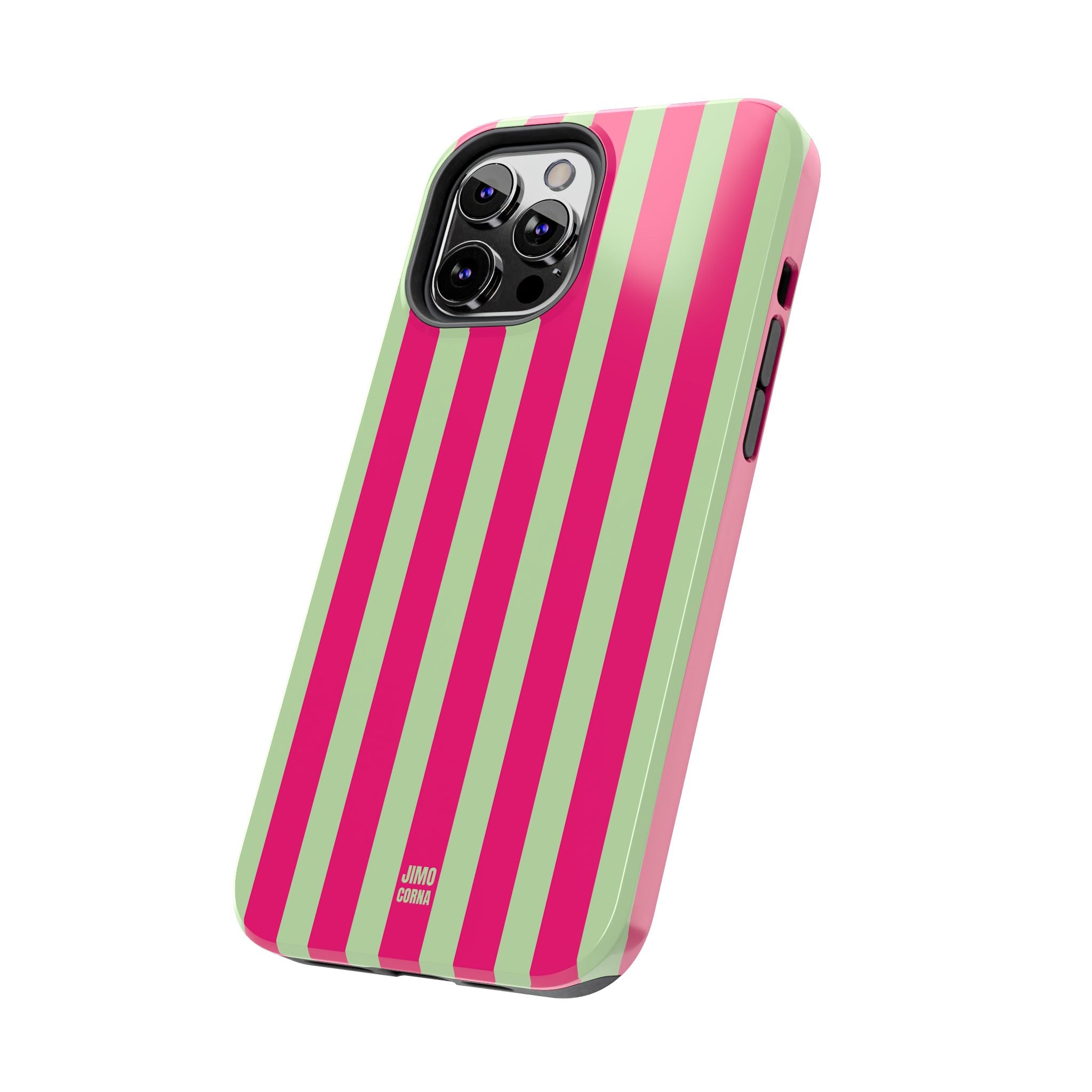 Lime Green and Pink Bold Stripes