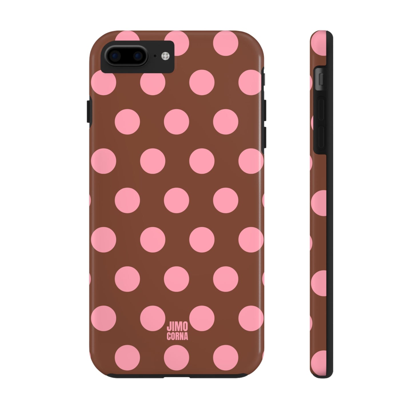 Big Polka Dot | Brown and Pink