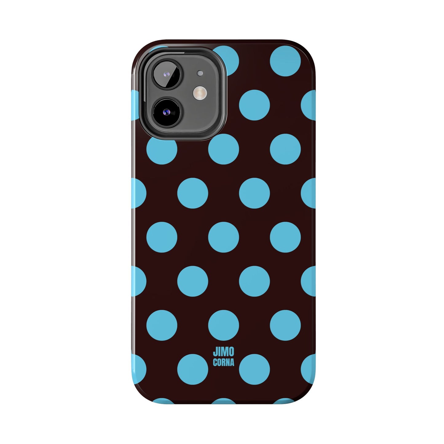 Big Polka Dot | Brown and Blue