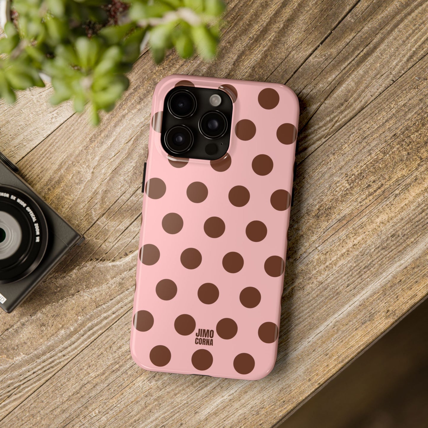 Big Polka Dot | Pink and Brown