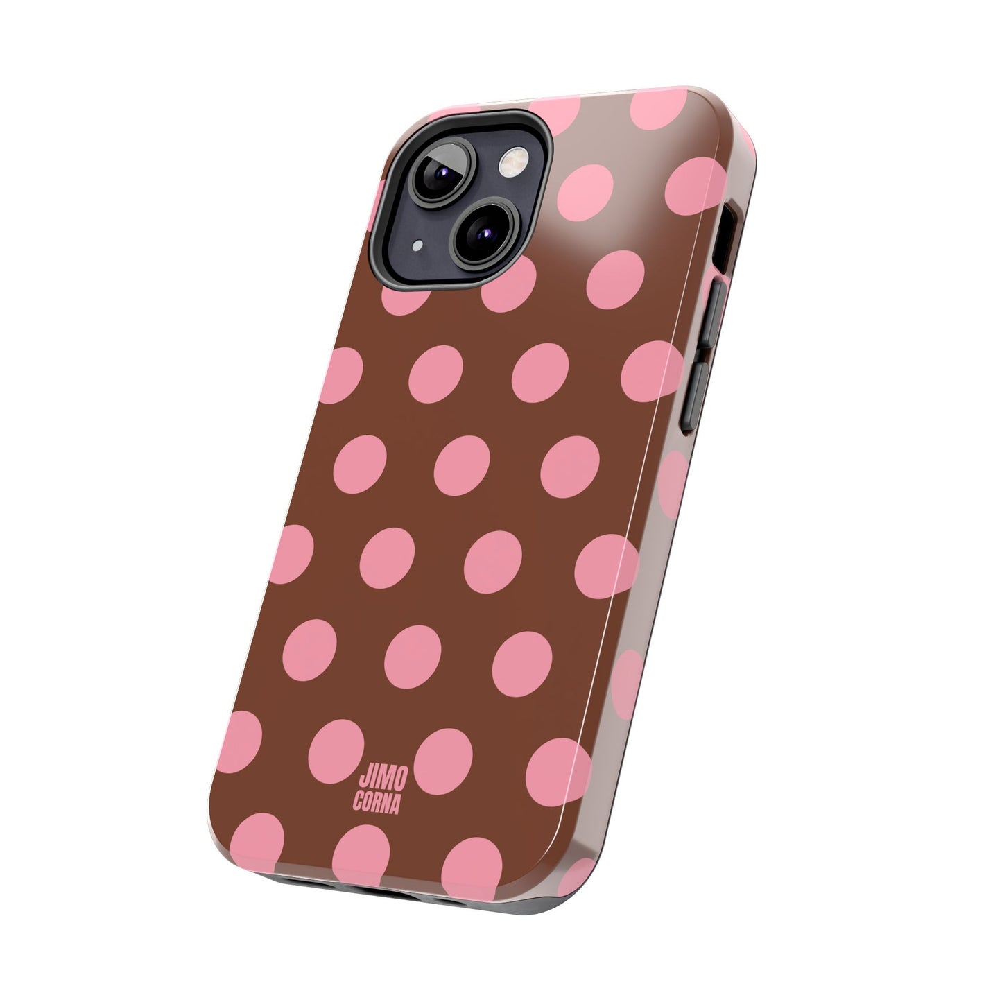 Big Polka Dot | Brown and Pink