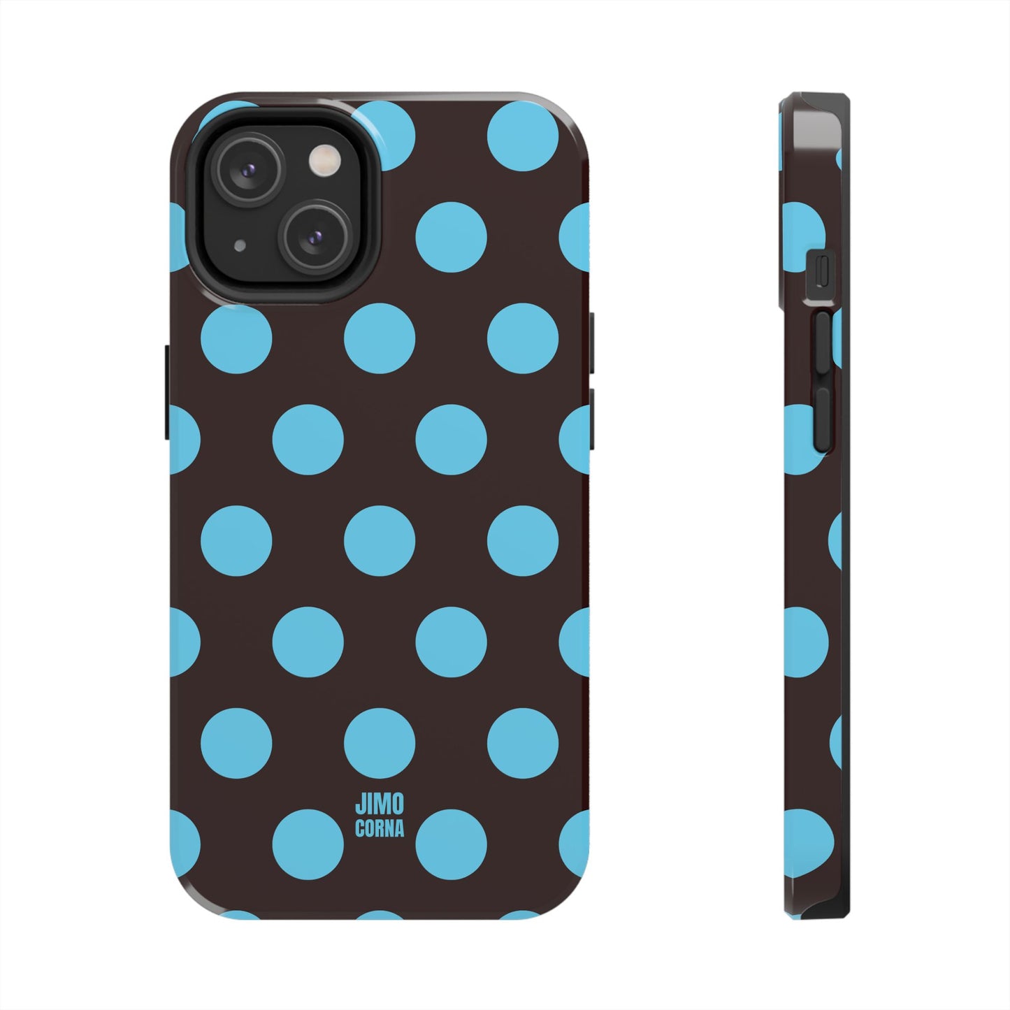 Big Polka Dot | Brown and Blue