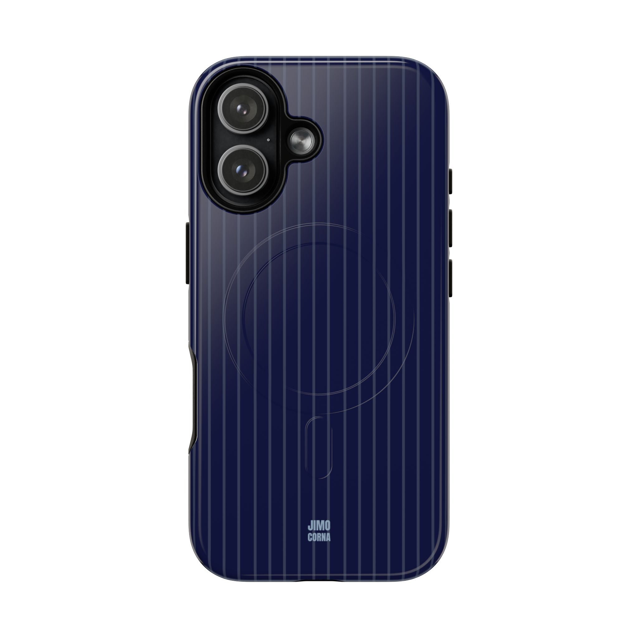 Navy Blue Soft Stripes