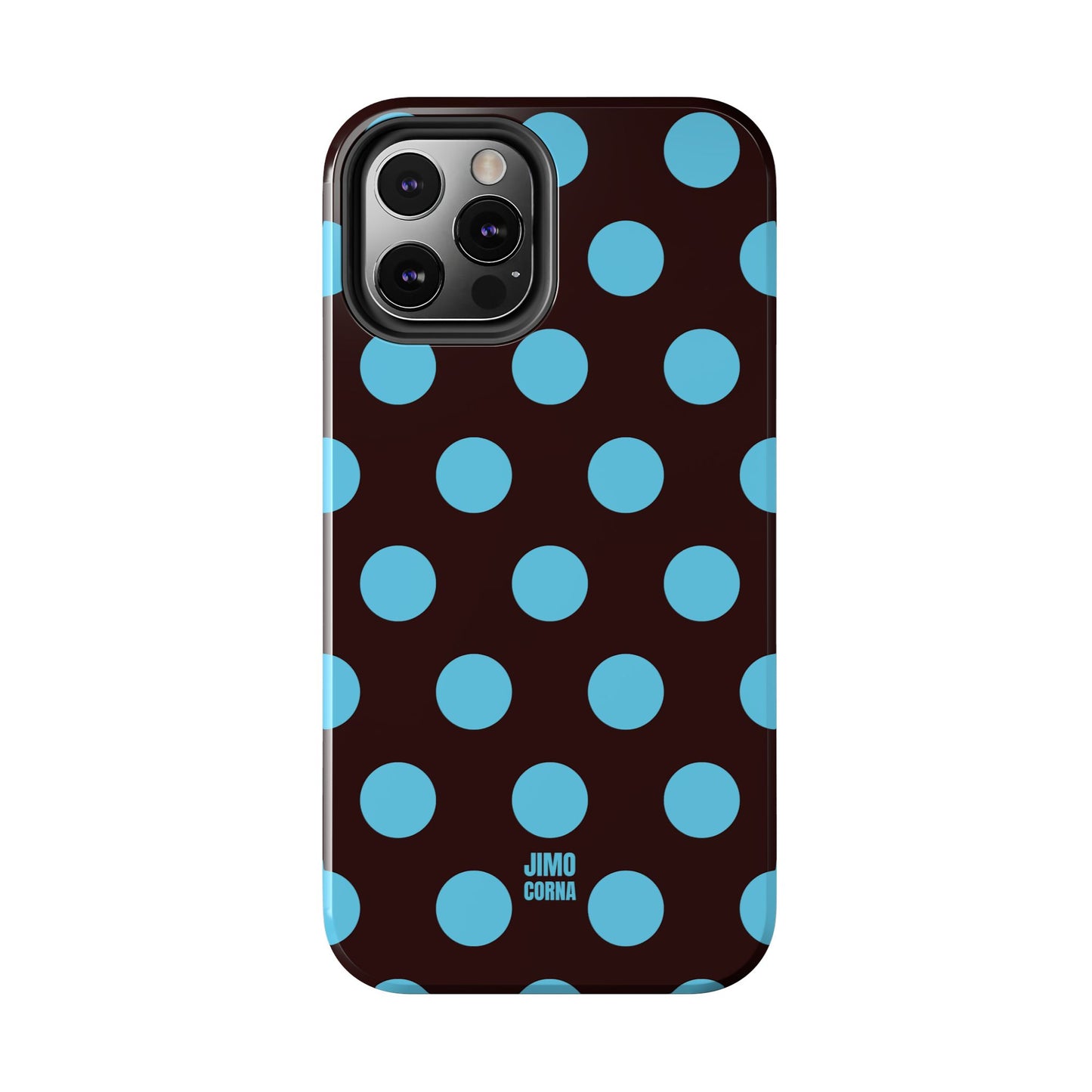 Big Polka Dot | Brown and Blue