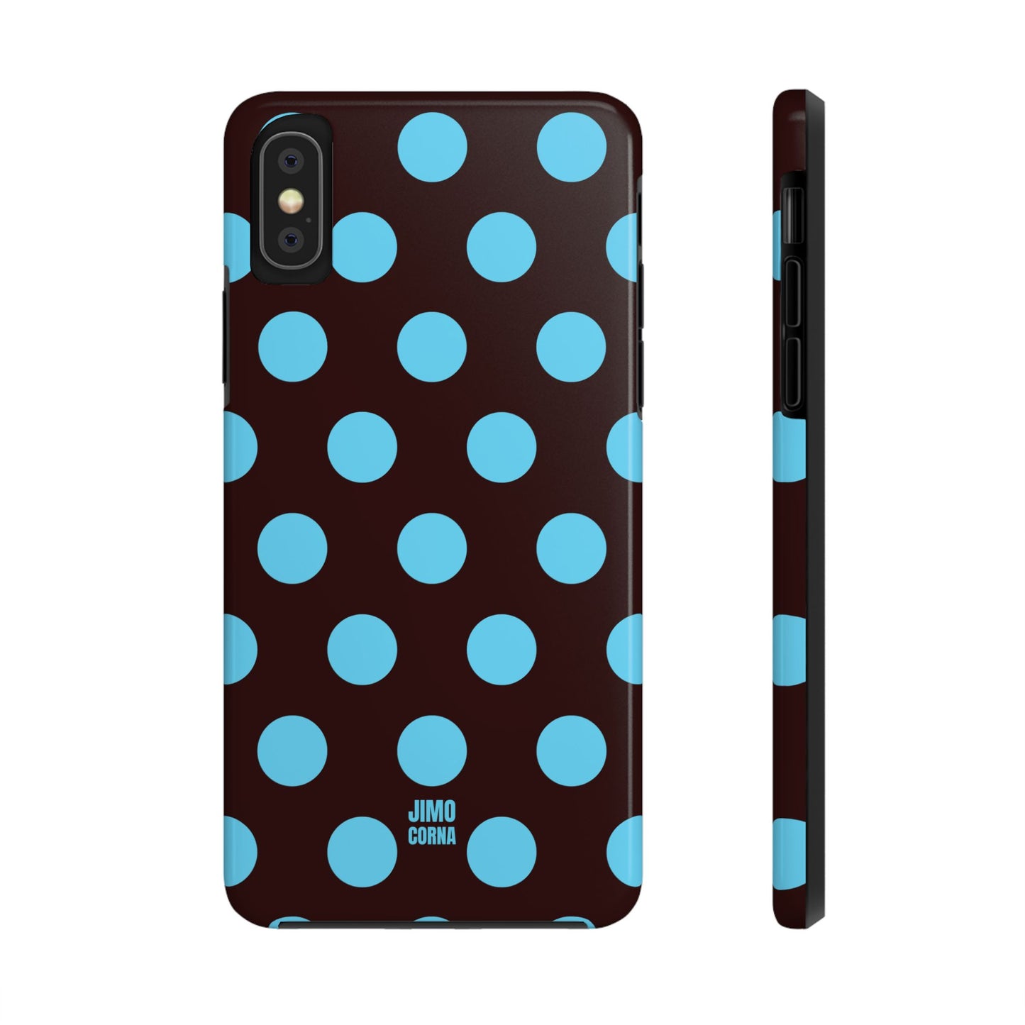 Big Polka Dot | Brown and Blue