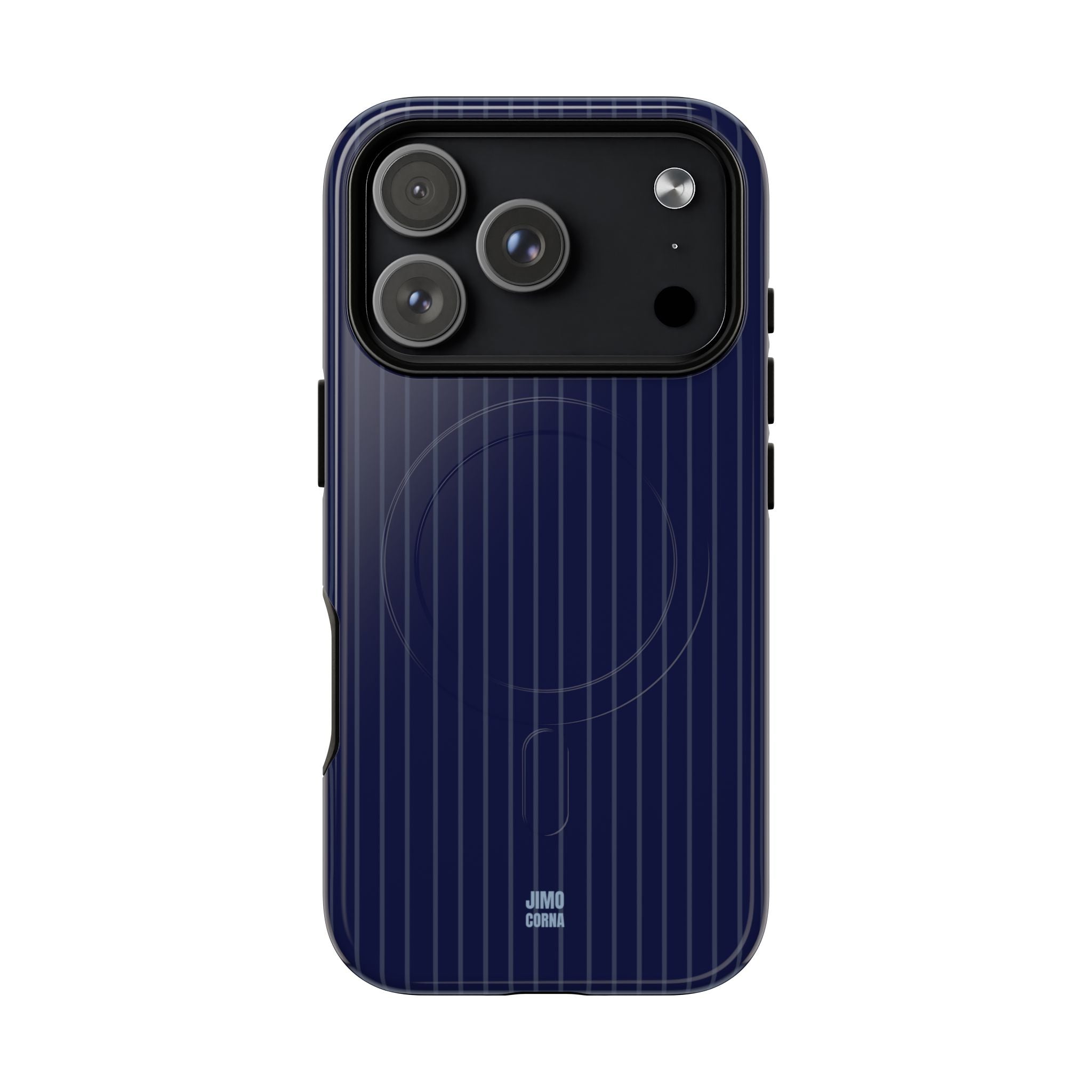 Navy Blue Soft Stripes