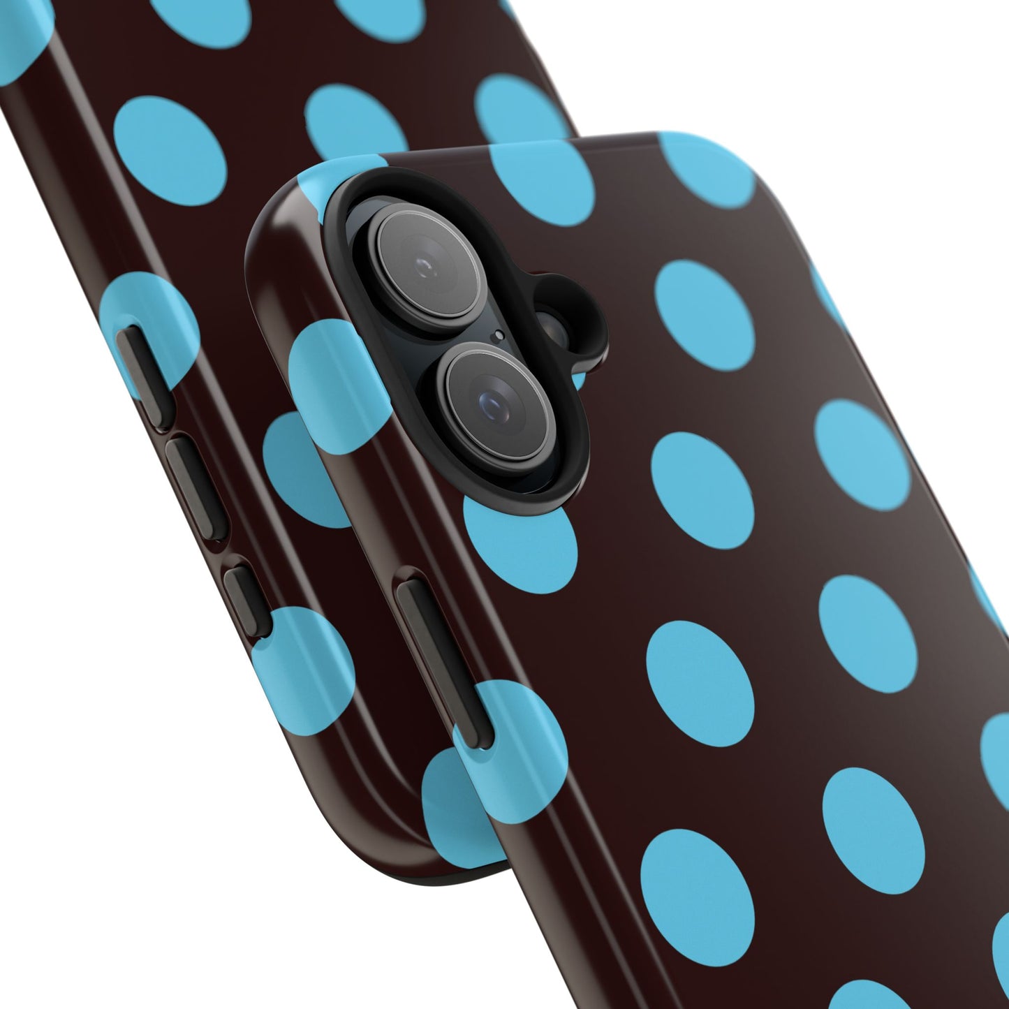 Big Polka Dot | Brown and Blue