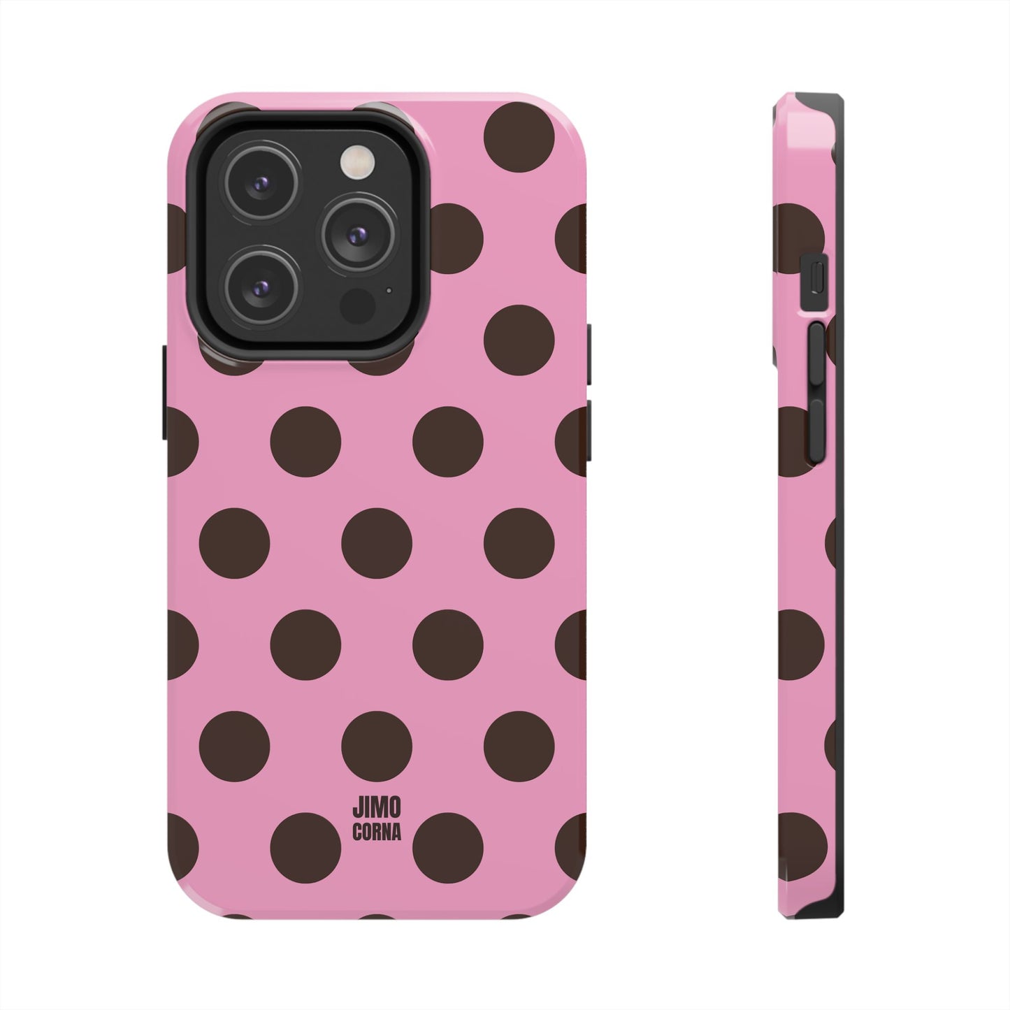 Big Polka Dot | Pink and Brown