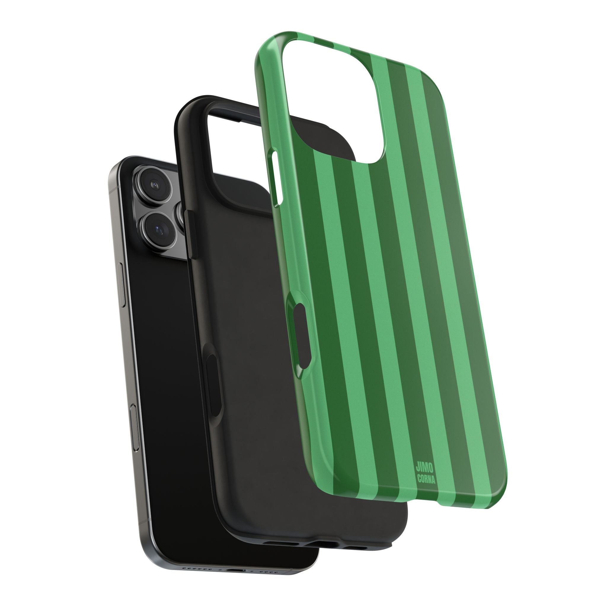 Olive Green Bold Stripes
